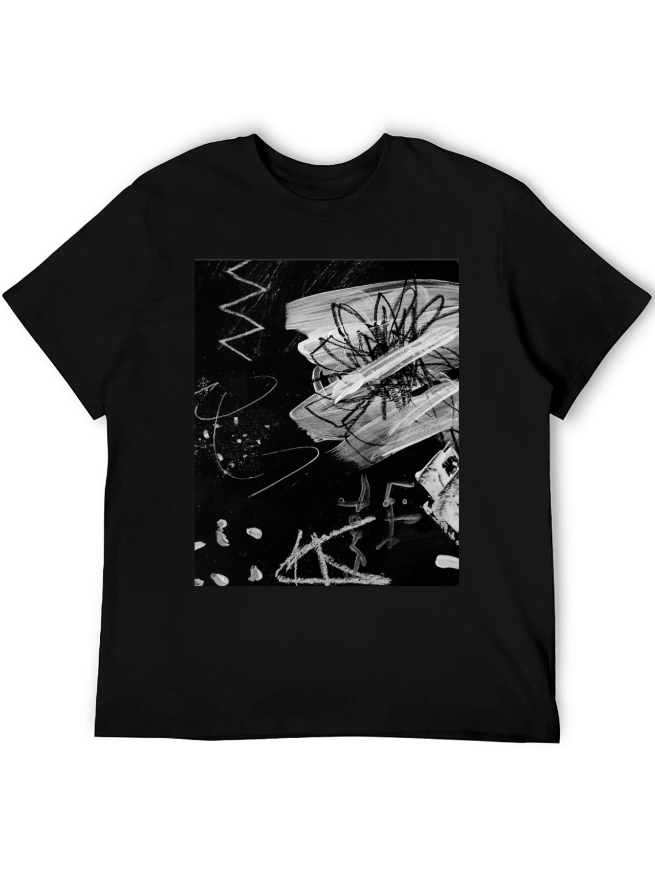 Abstract Art Graphic Black T-Shirt
