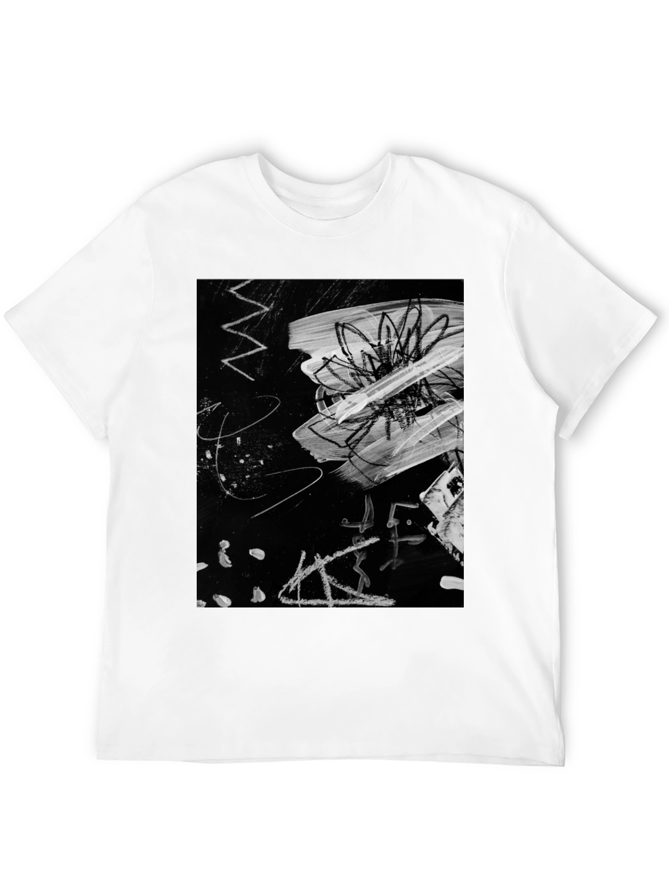 Abstract Art Graphic Black T-Shirt