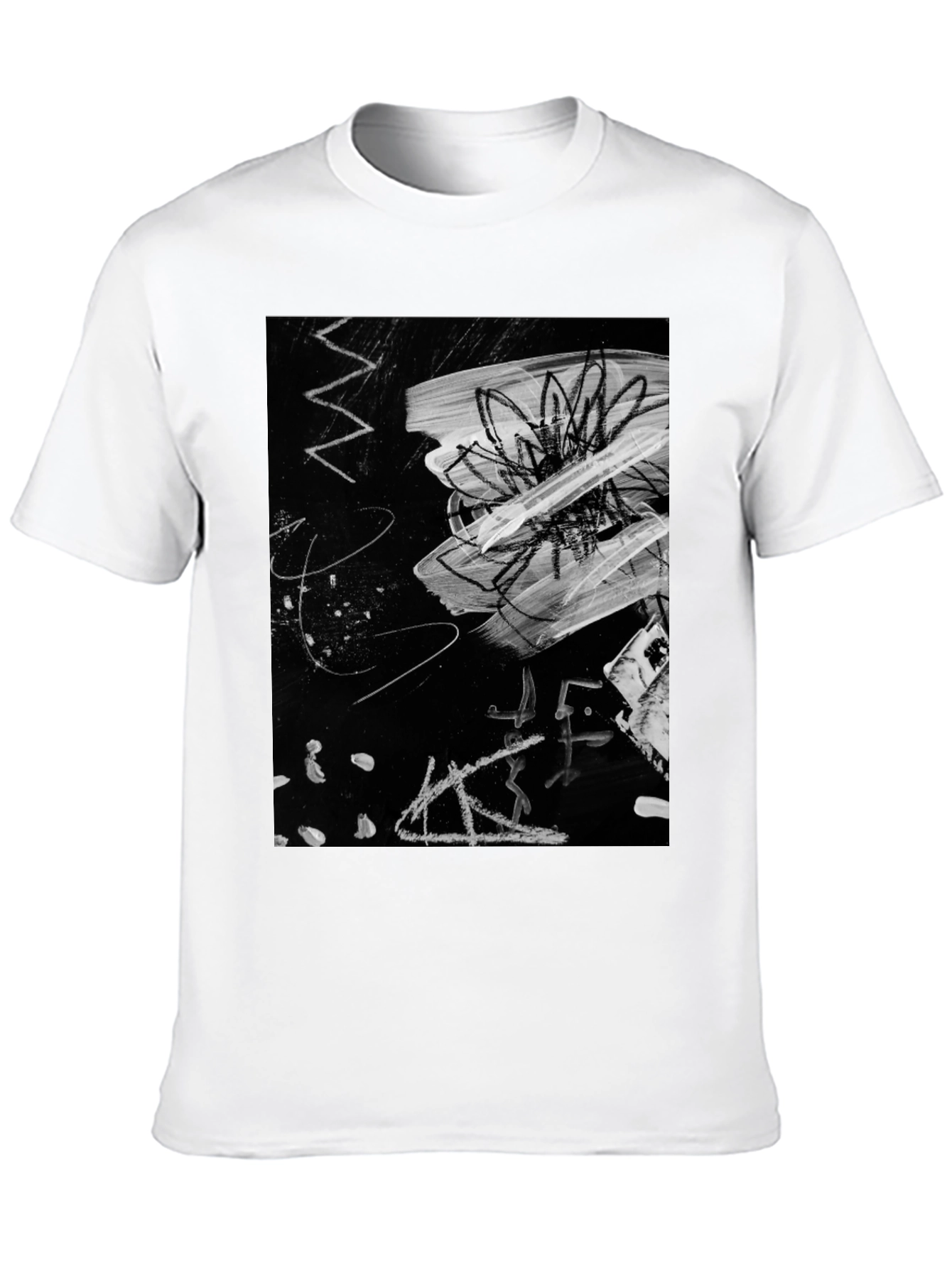 Abstract Art Graphic Black T-Shirt