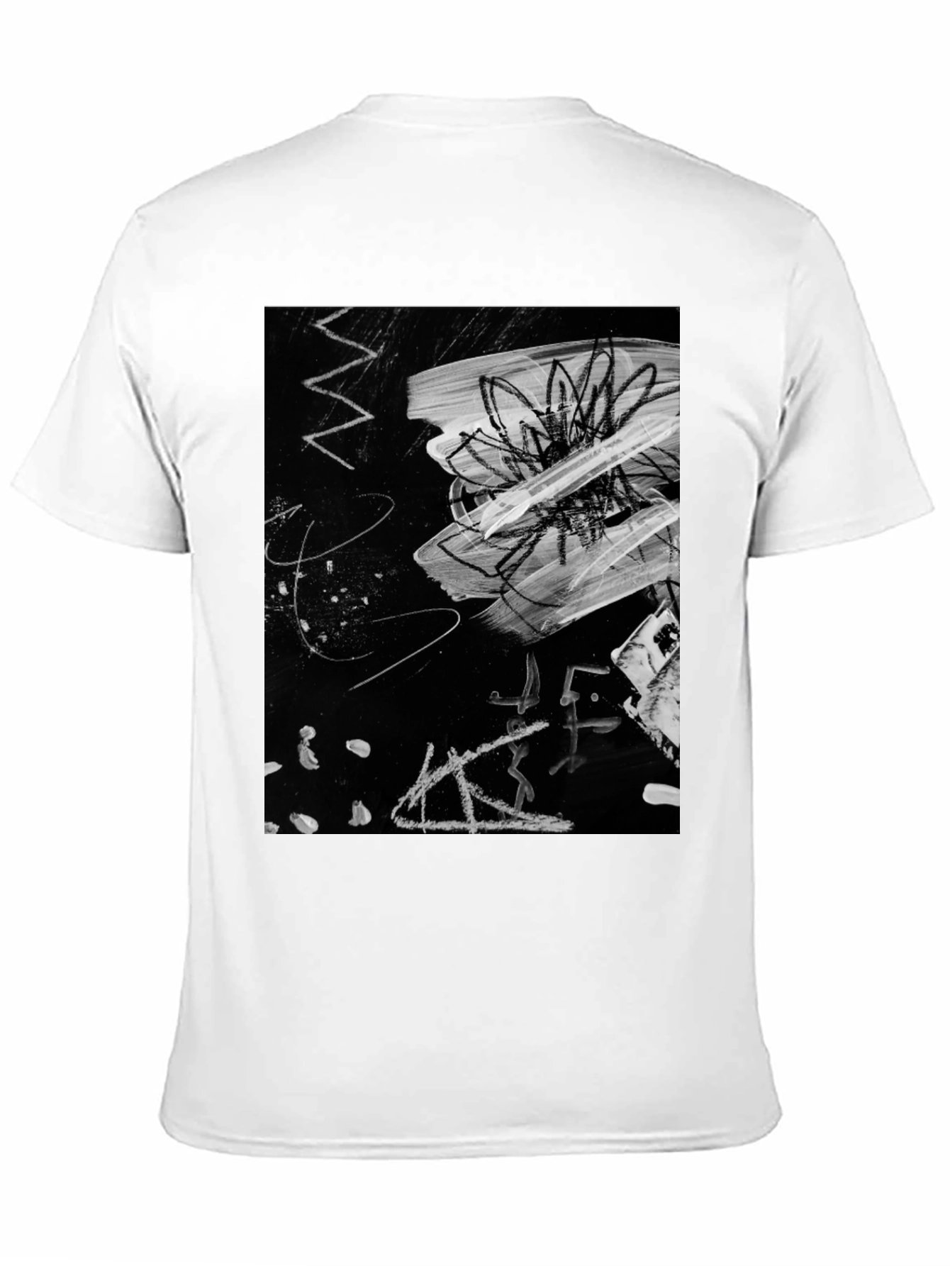 Abstract Art Graphic Black T-Shirt