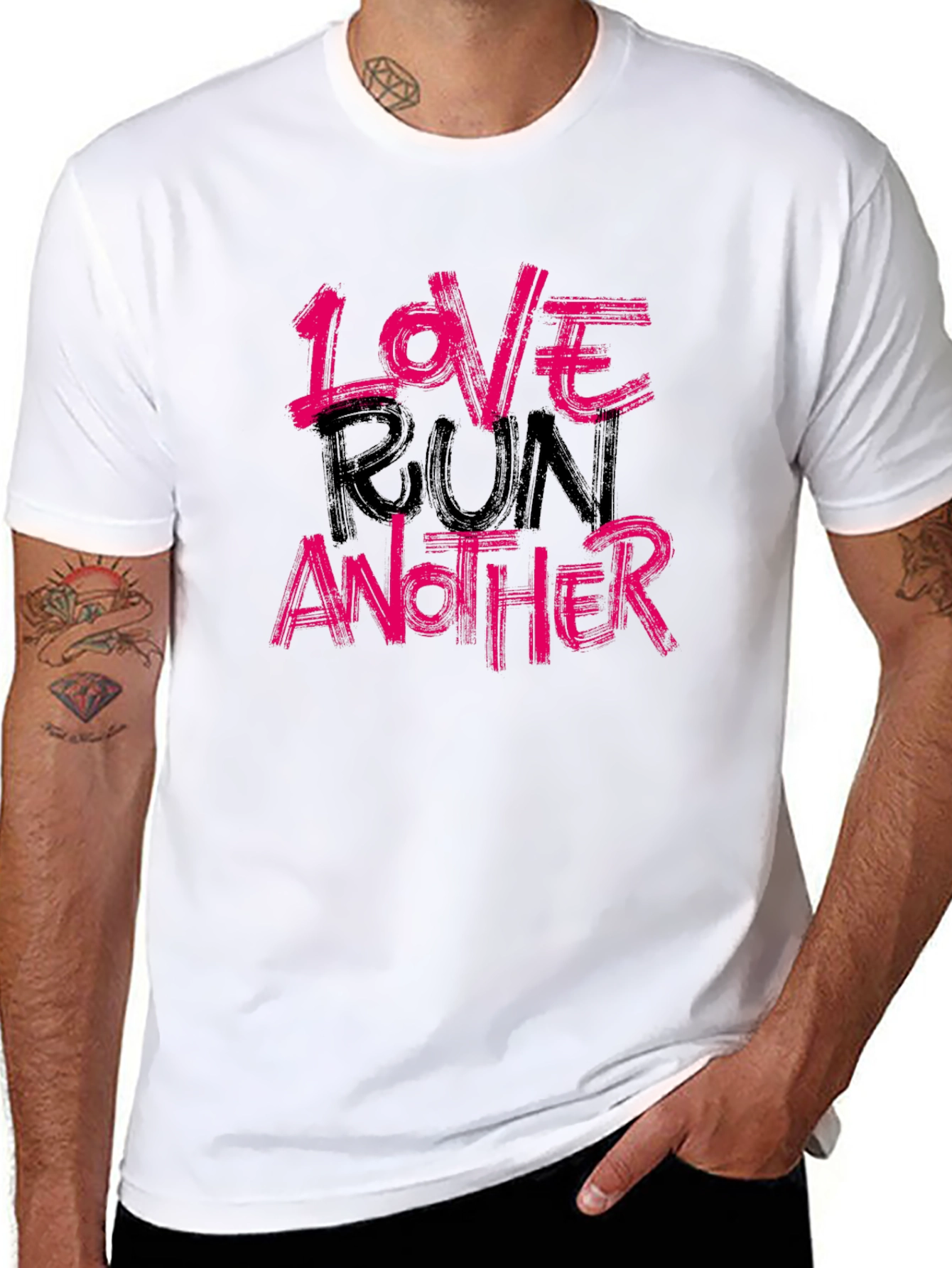 Love Run Another Graphic Tee - Soft Cotton Blend