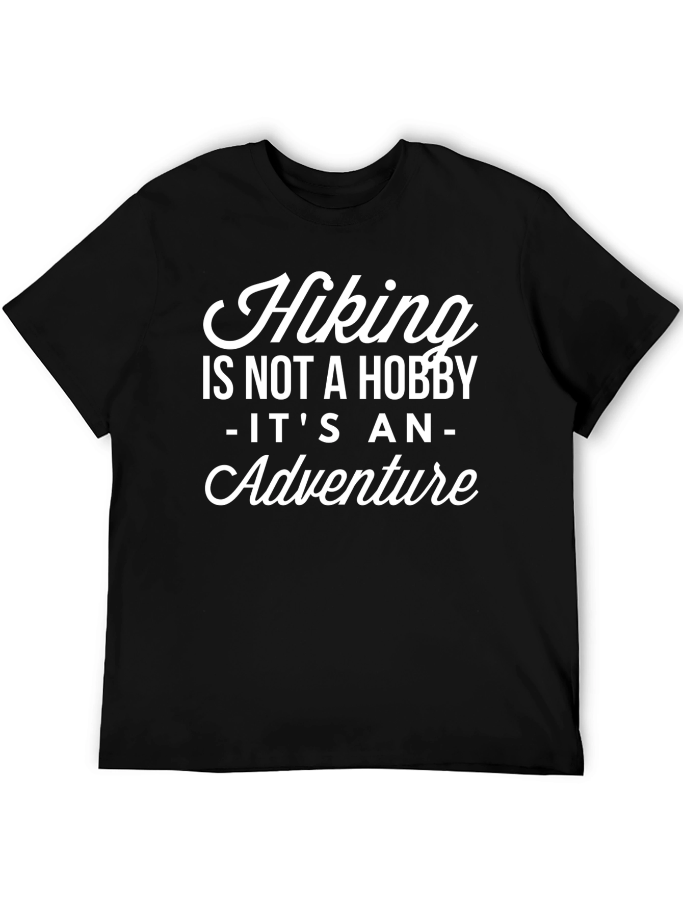 Hiking Adventure Black Graphic Tee