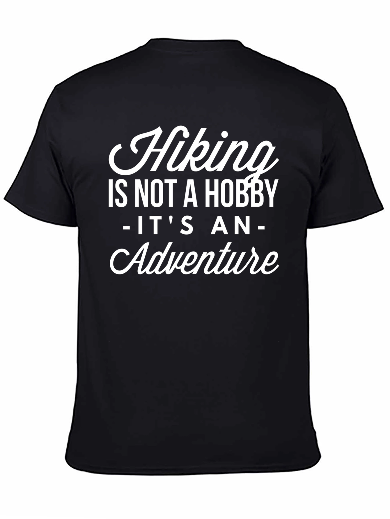 Hiking Adventure Black Graphic Tee
