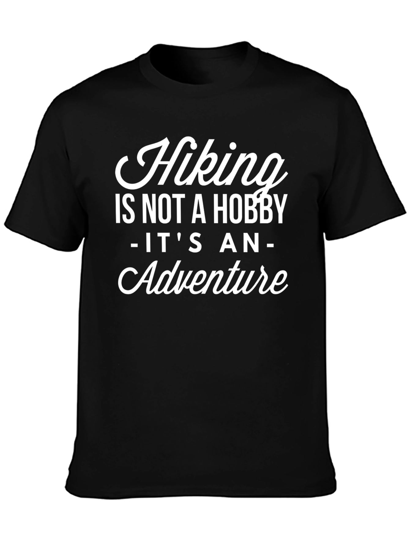 Hiking Adventure Black Graphic Tee