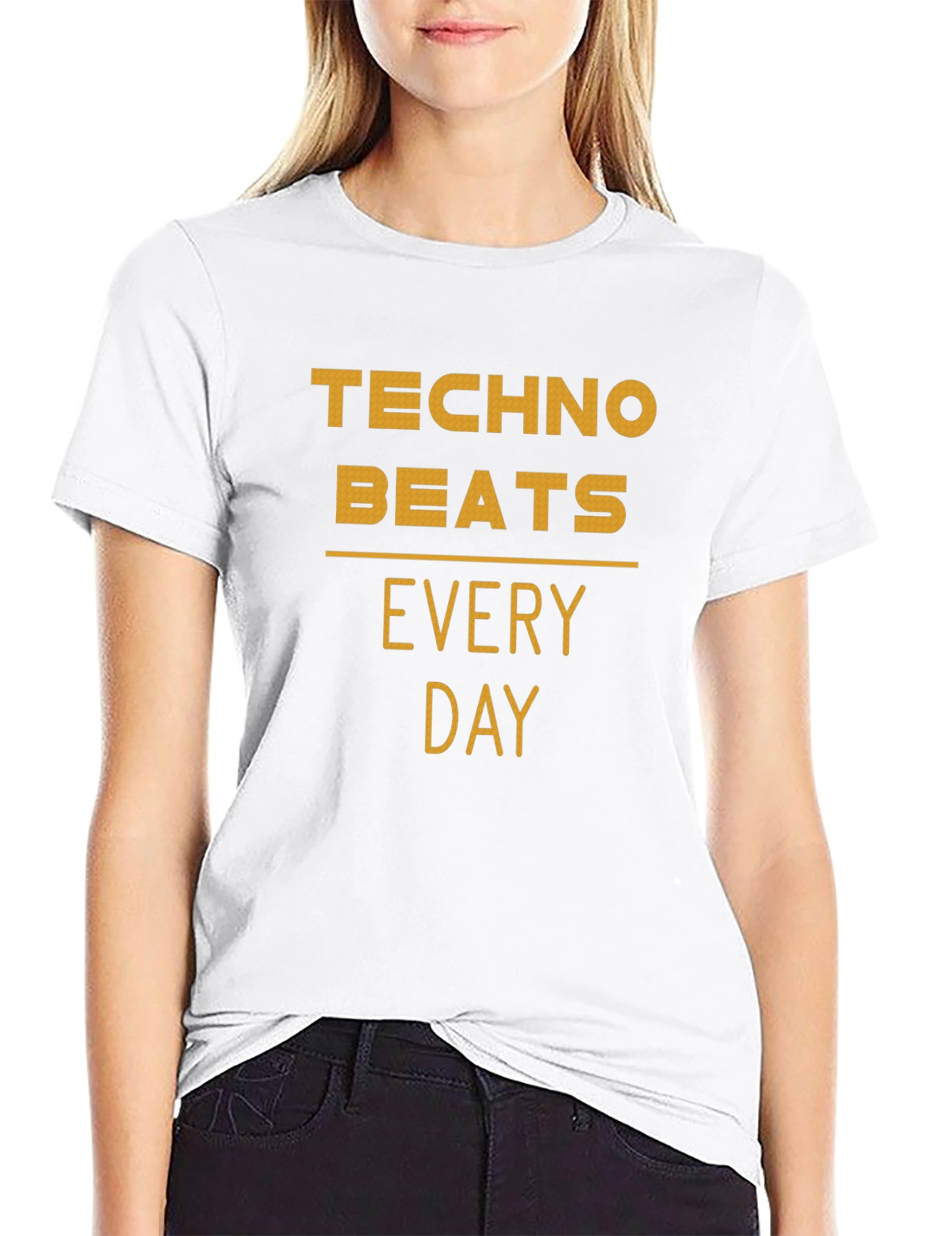 Techno Beats Every Day Graphic Tee