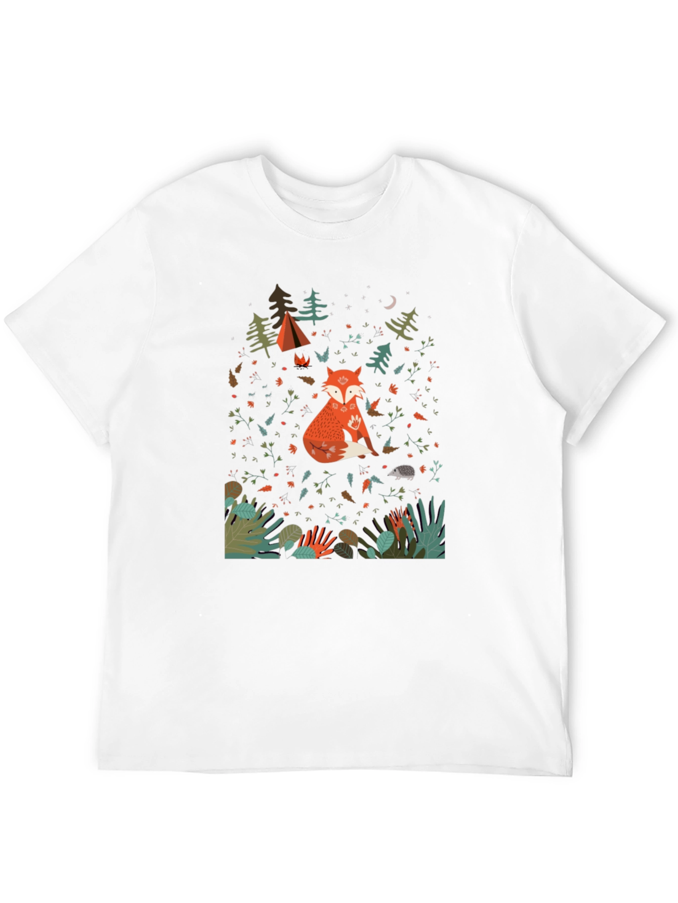 Nature Fox Graphic Tee - Stylish Unisex T-Shirt