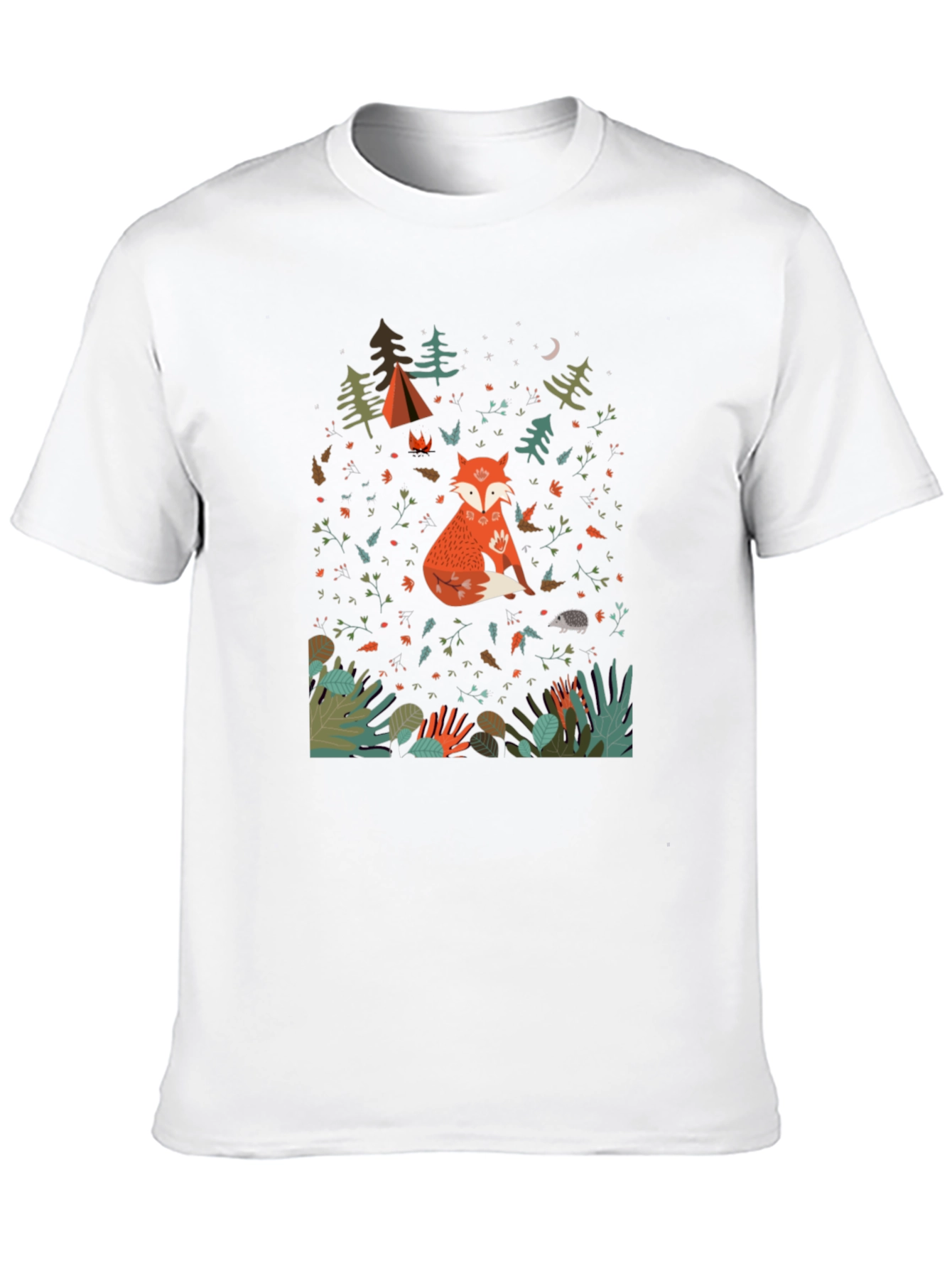 Nature Fox Graphic Tee - Stylish Unisex T-Shirt