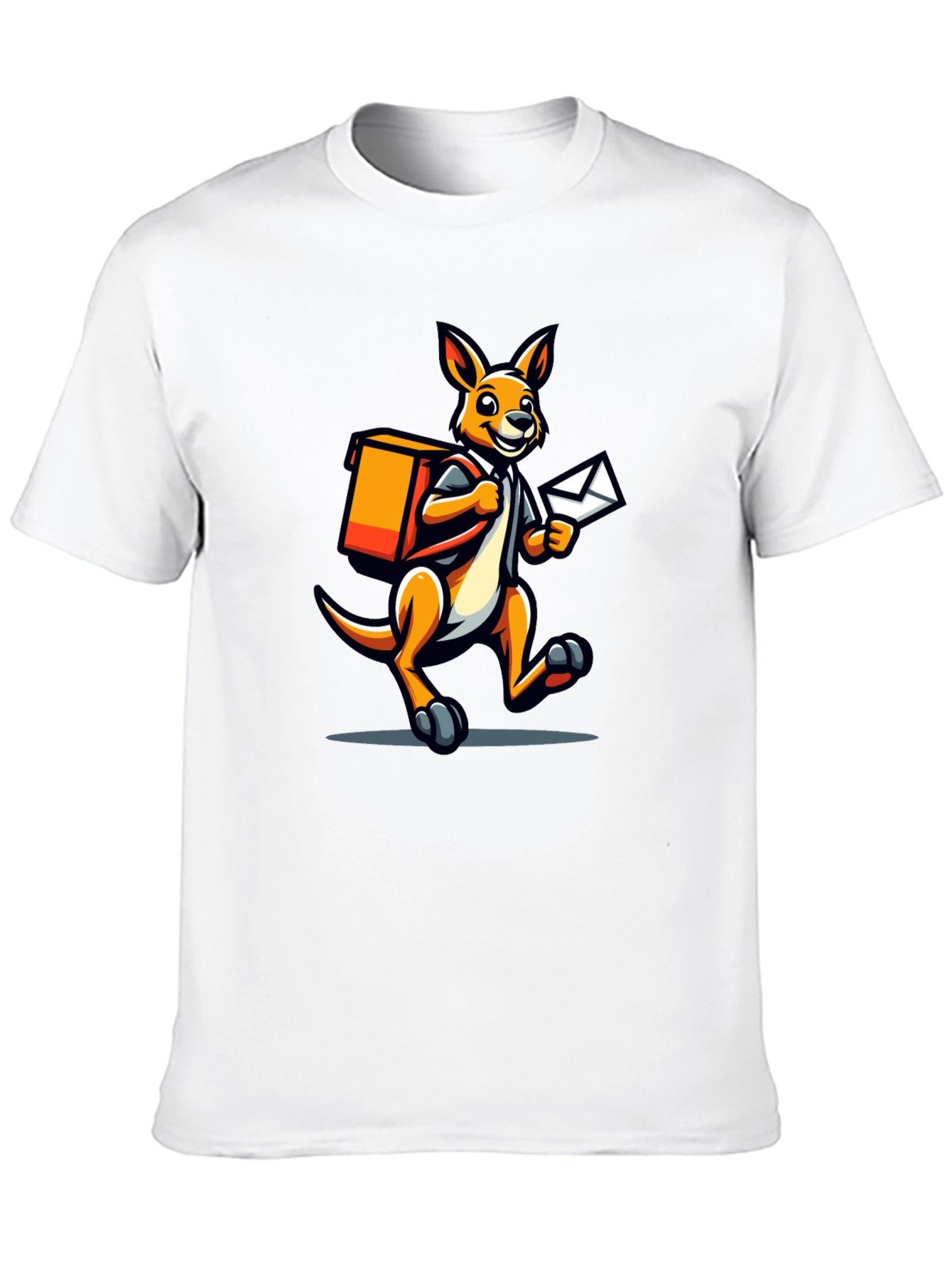 Kangaroo Postman Graphic Tee - Novelty T-Shirt