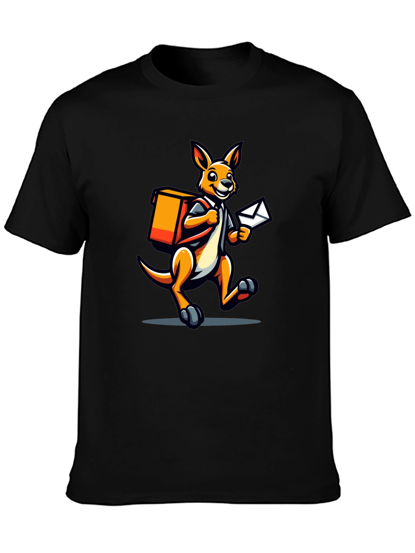 Kangaroo Postman Graphic Tee - Novelty T-Shirt