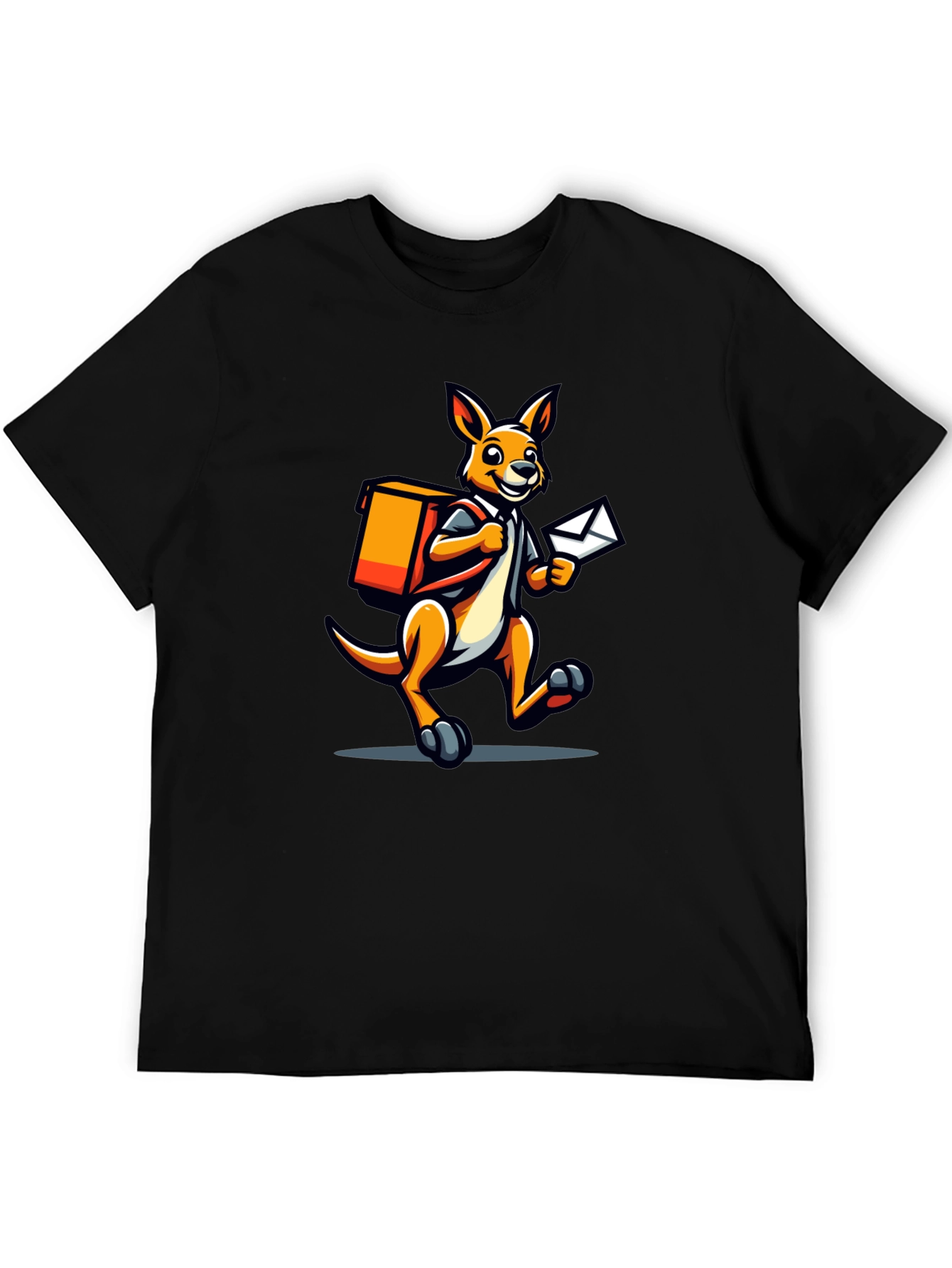 Kangaroo Postman Graphic Tee - Novelty T-Shirt