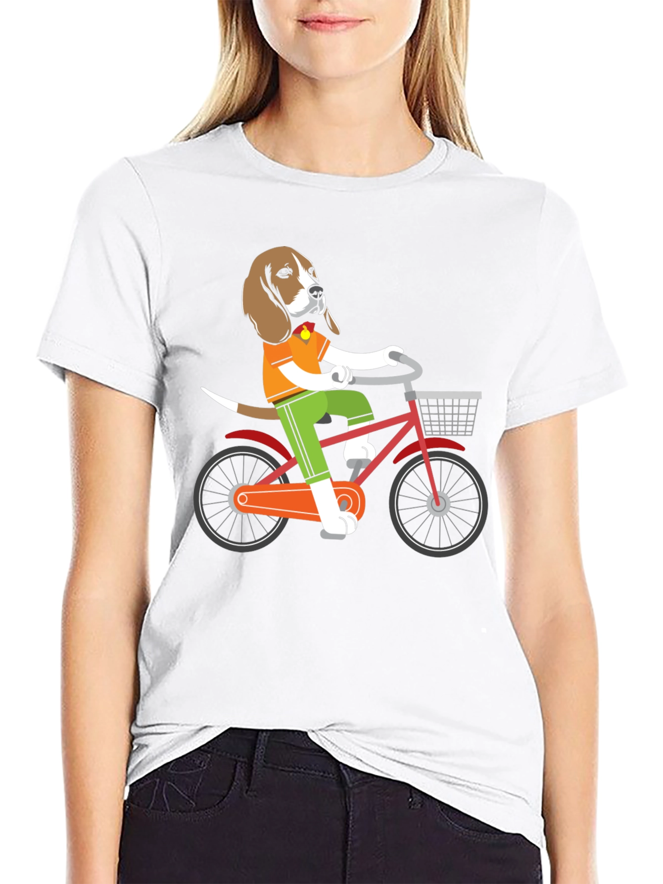 Dog on Bike Graphic Tee