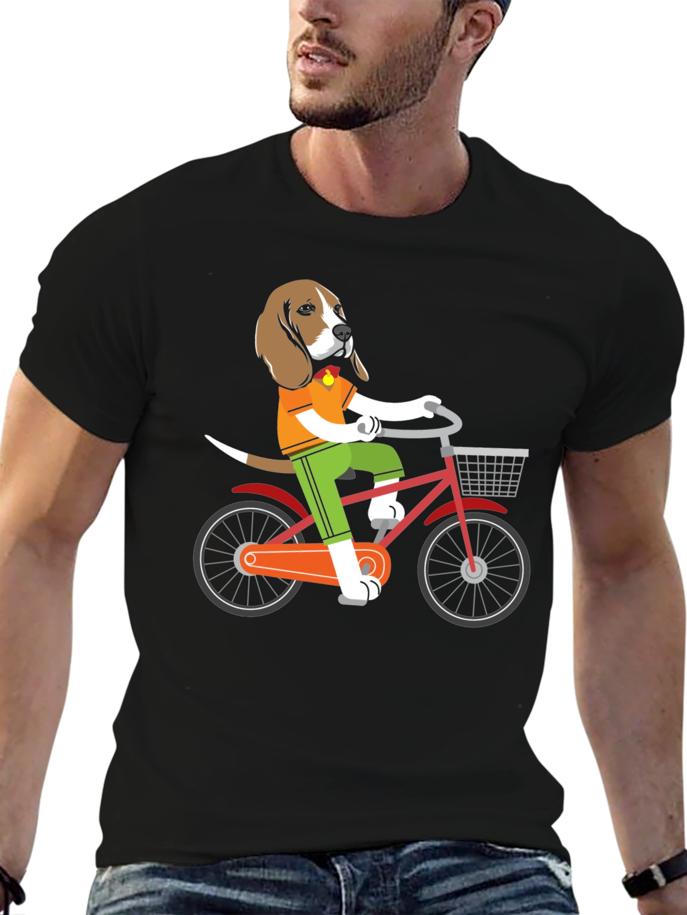 Dog on Bike Graphic Tee