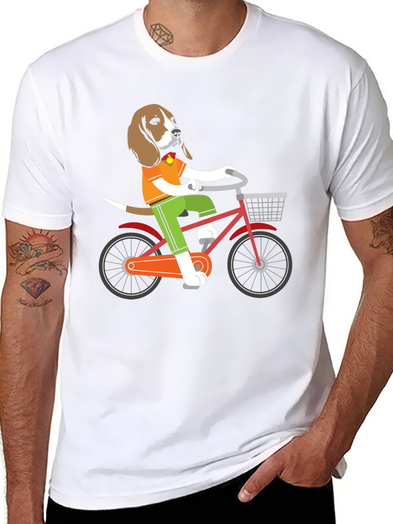 Dog on Bike Graphic Tee