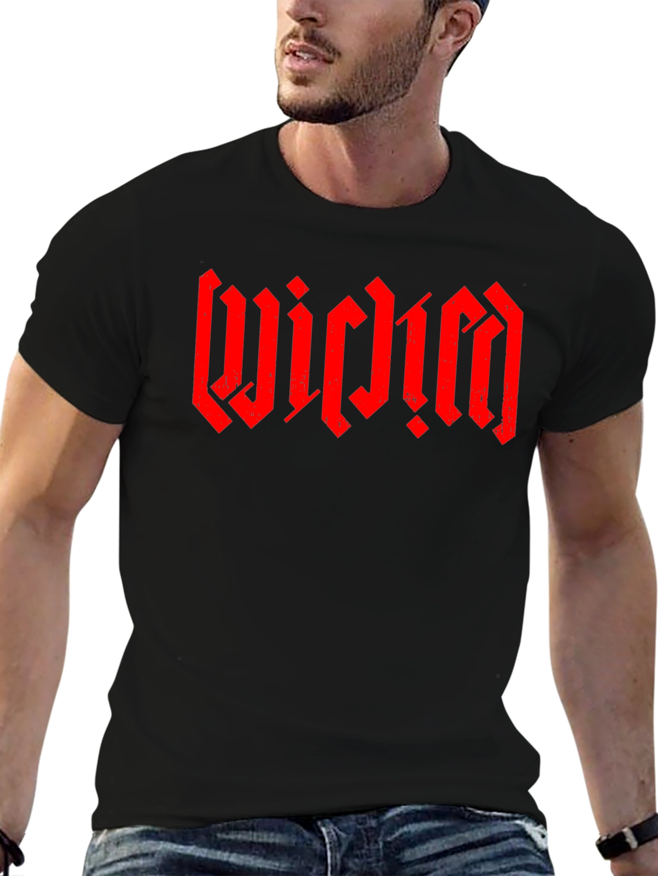 WICIDM Gothic Font Black T-Shirt