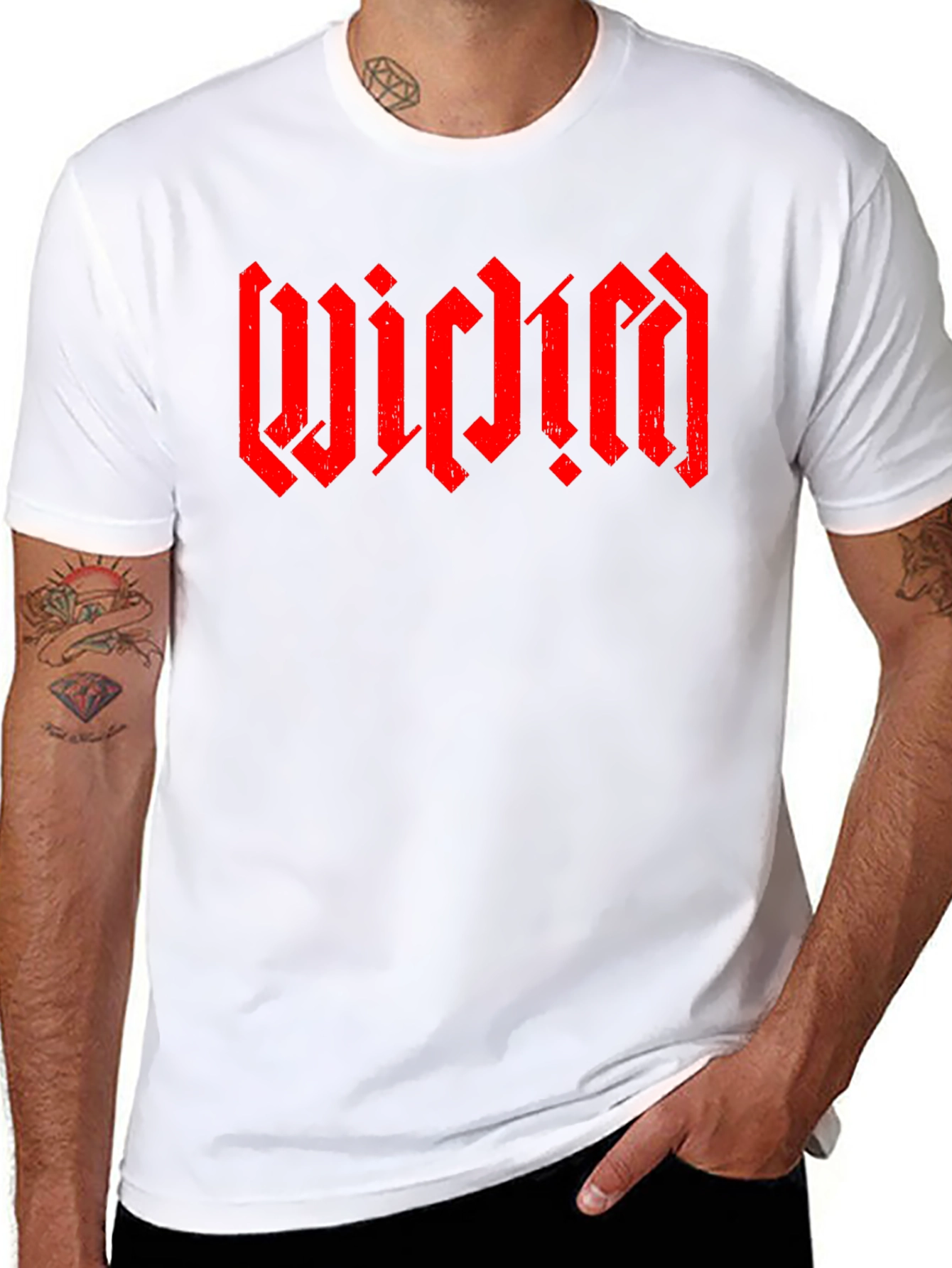 WICIDM Gothic Font Black T-Shirt