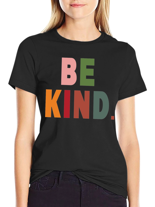 Be Kind Graphic Tee - Mens Black Crew Neck T-Shirt