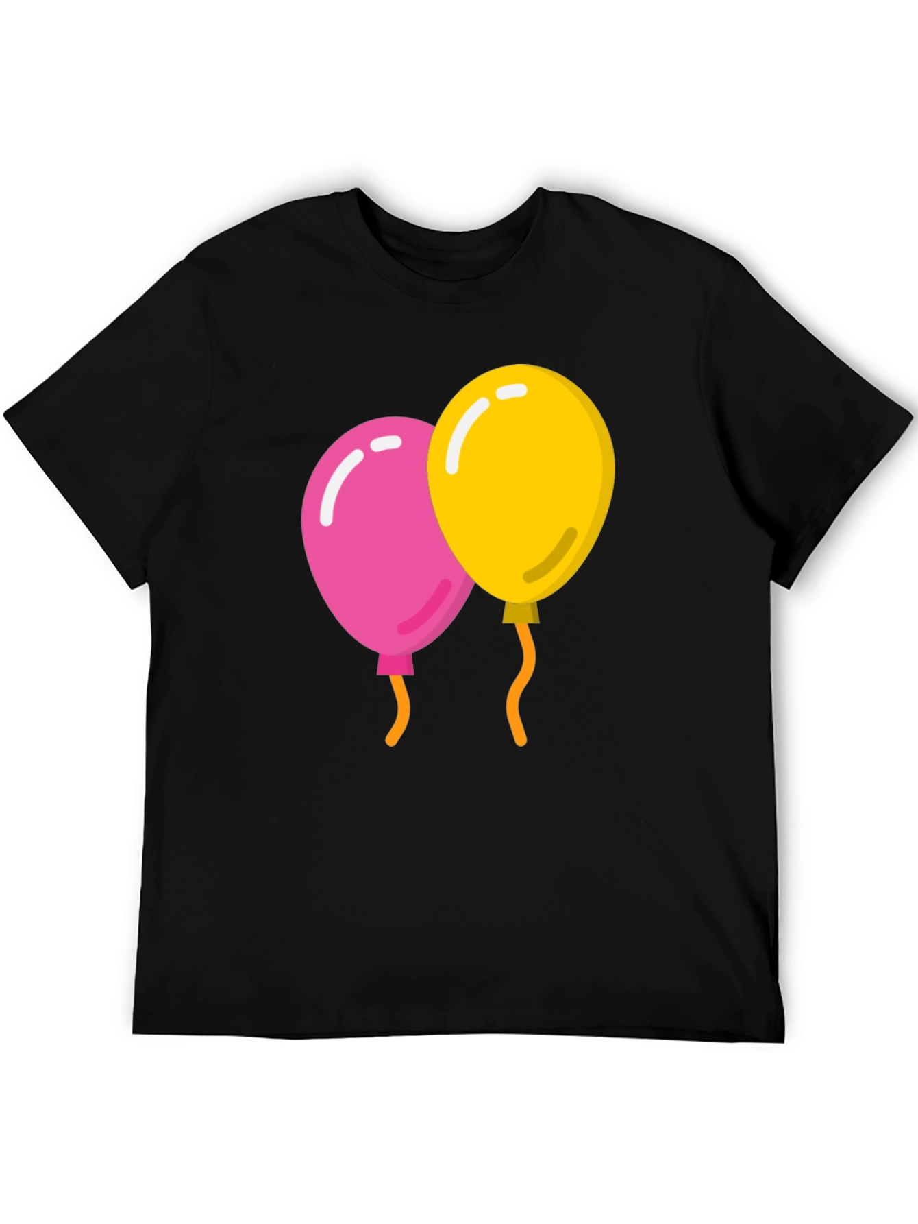 Balloons Graphic Tee - Mens Black T-Shirt