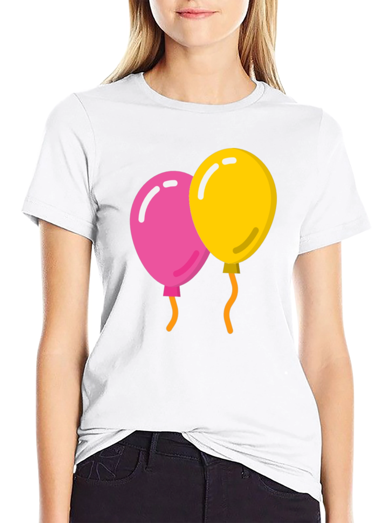 Balloons Graphic Tee - Mens Black T-Shirt