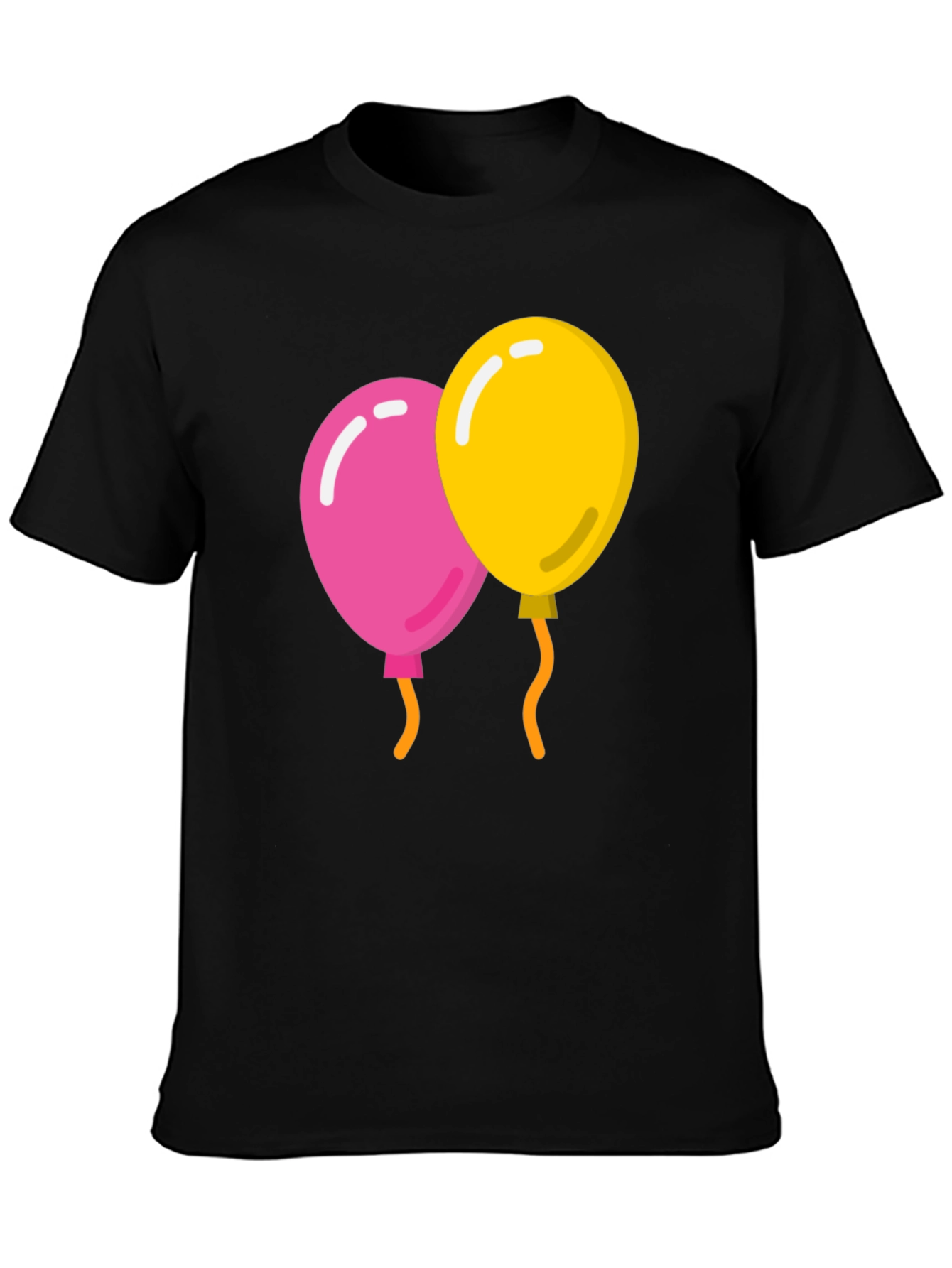 Balloons Graphic Tee - Mens Black T-Shirt