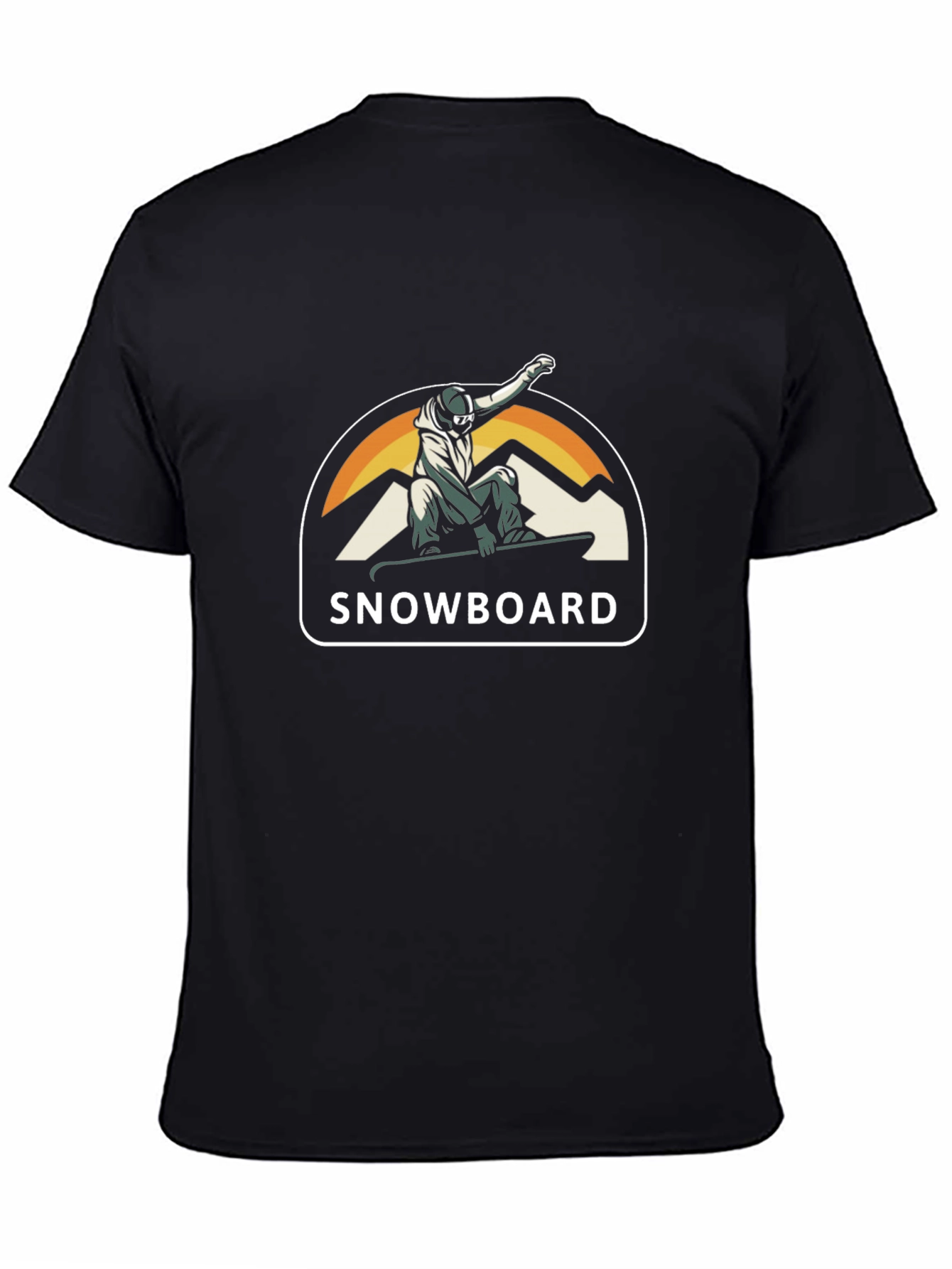 Cool Snowboarder T-Shirt - Black Graphic Tee