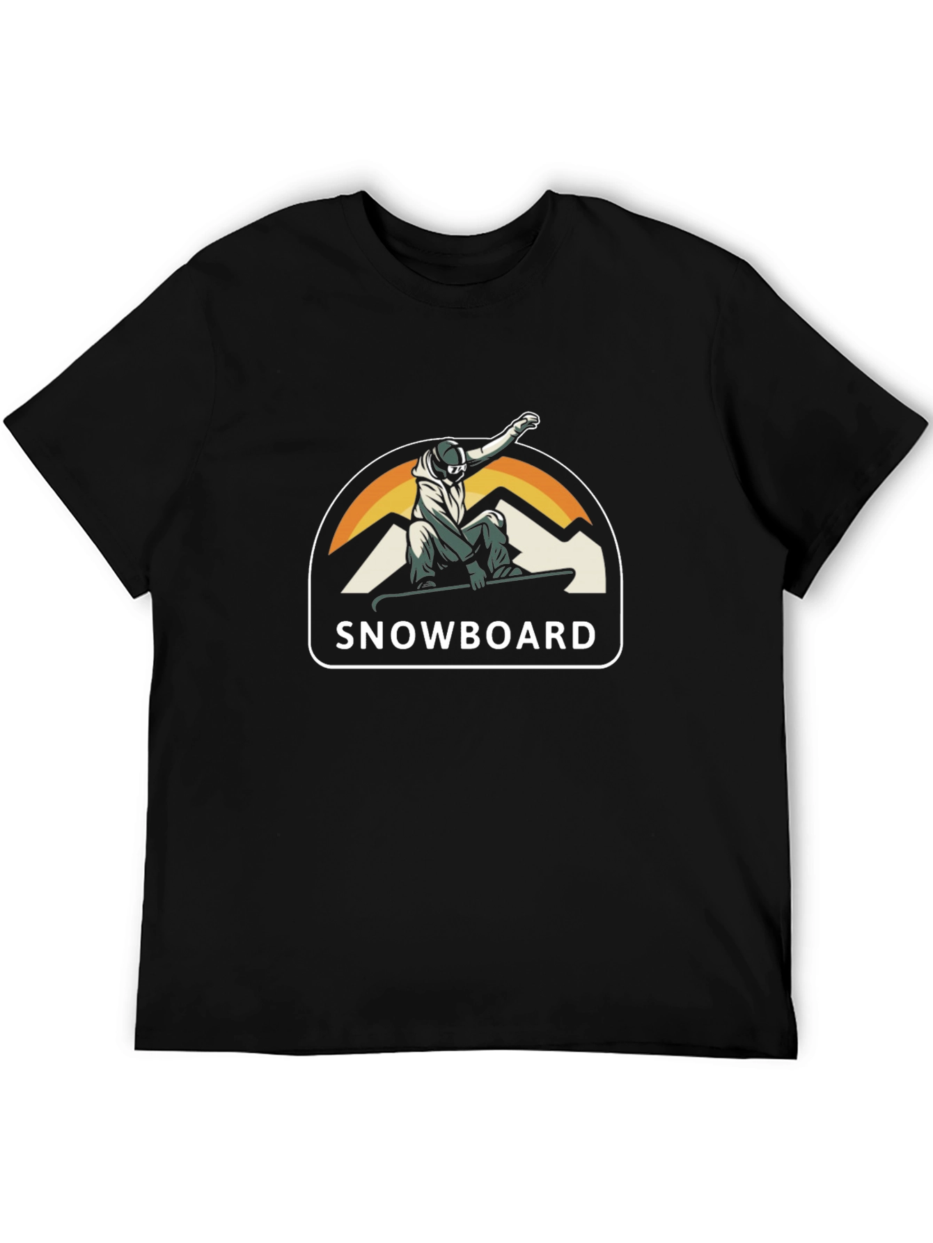 Cool Snowboarder T-Shirt - Black Graphic Tee