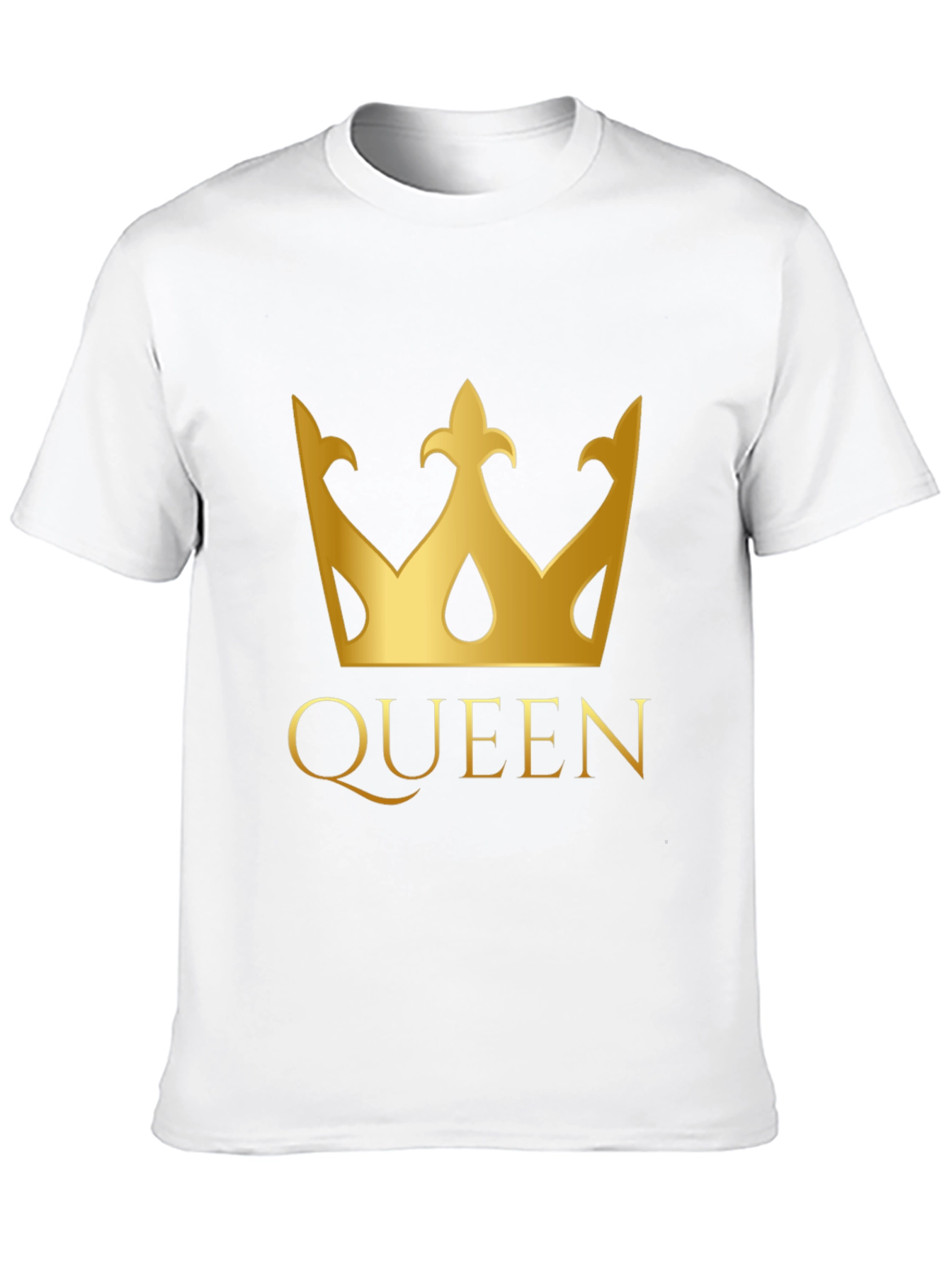 Queen Crown Graphic T-Shirt - Black