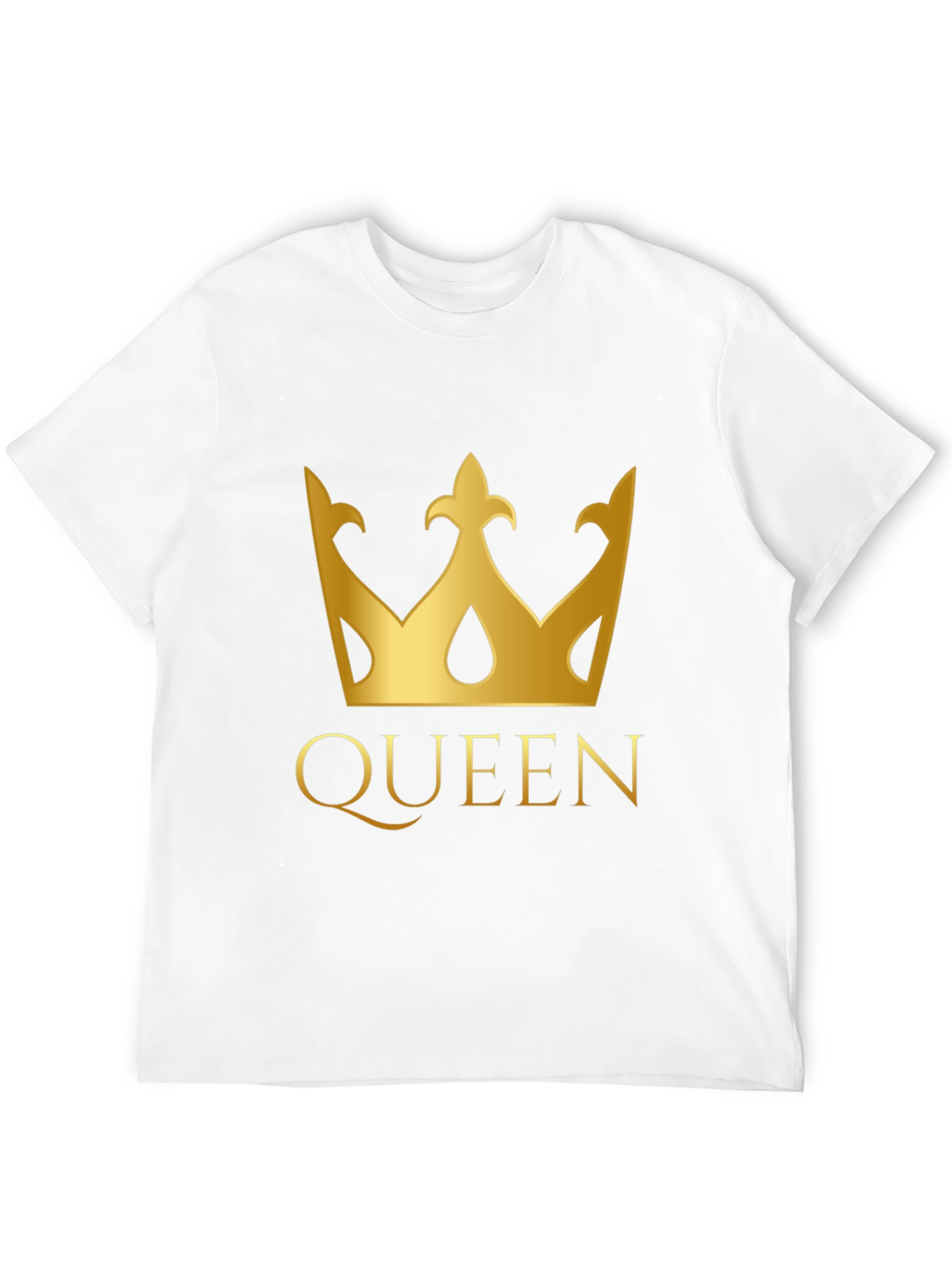Queen Crown Graphic T-Shirt - Black