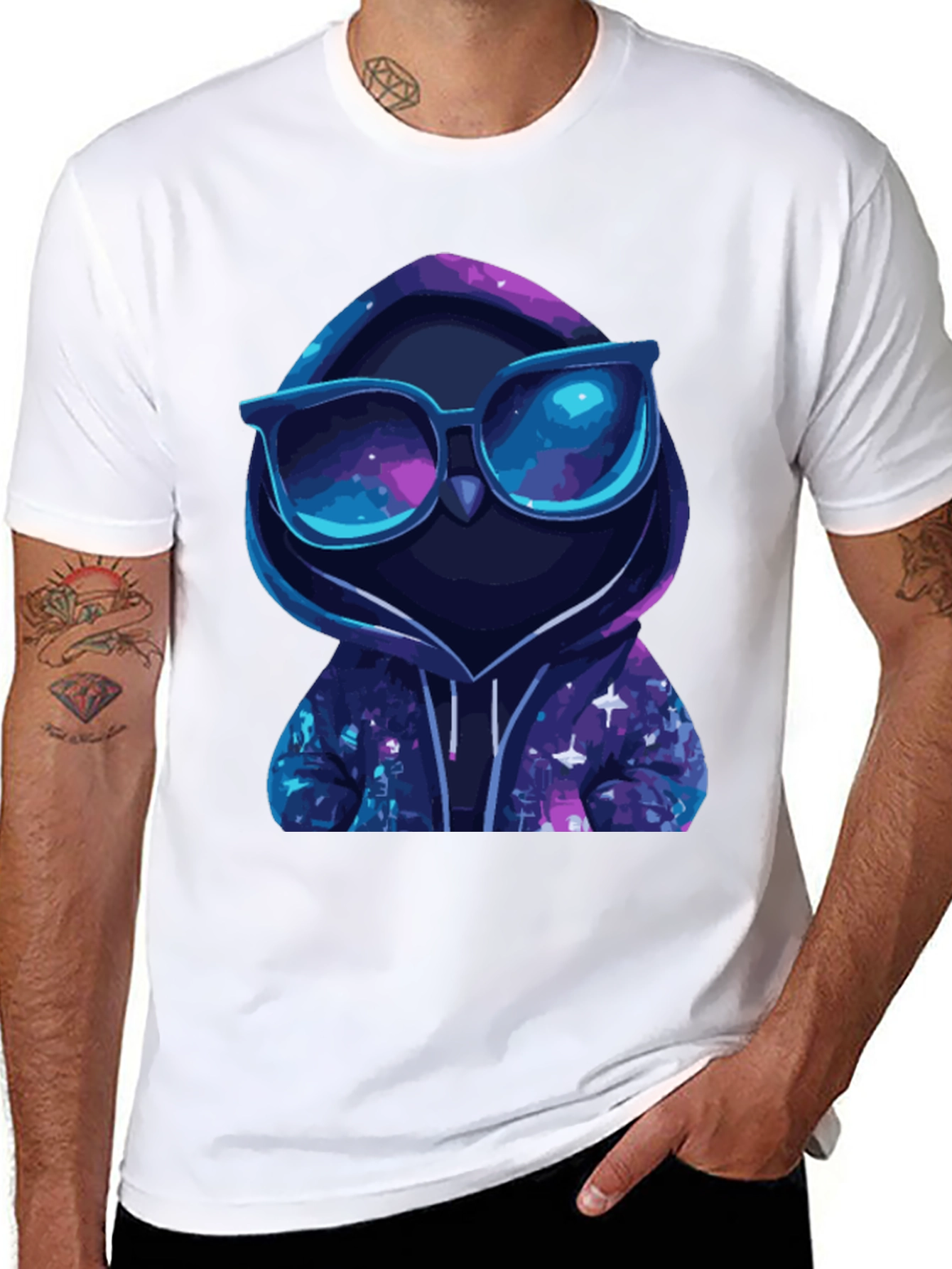 Cool Galaxy Owl T-Shirt - Trendy Graphic Tee