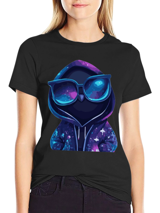 Cool Galaxy Owl T-Shirt - Trendy Graphic Tee
