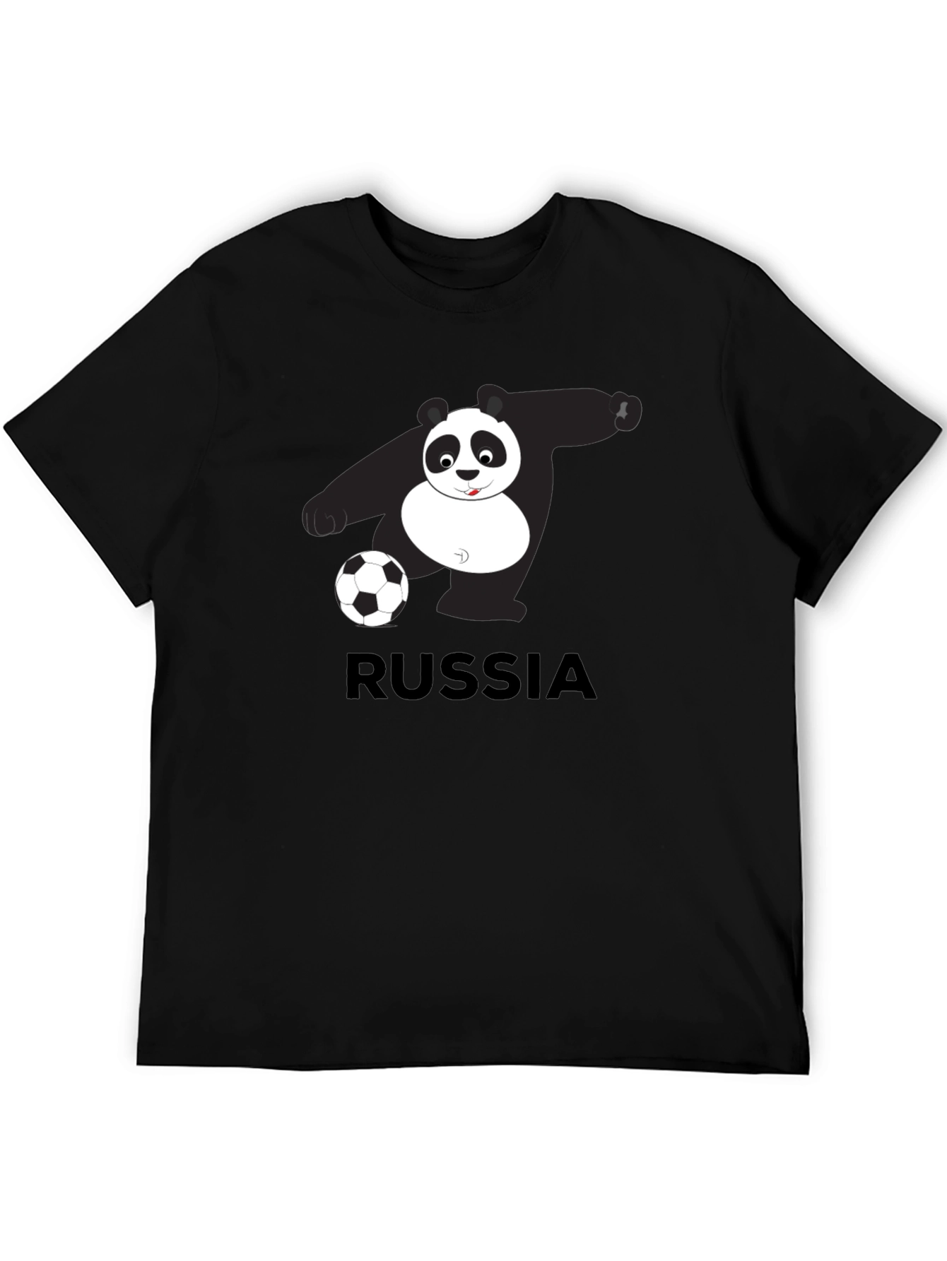 Russia Panda Soccer Graphic Tee
