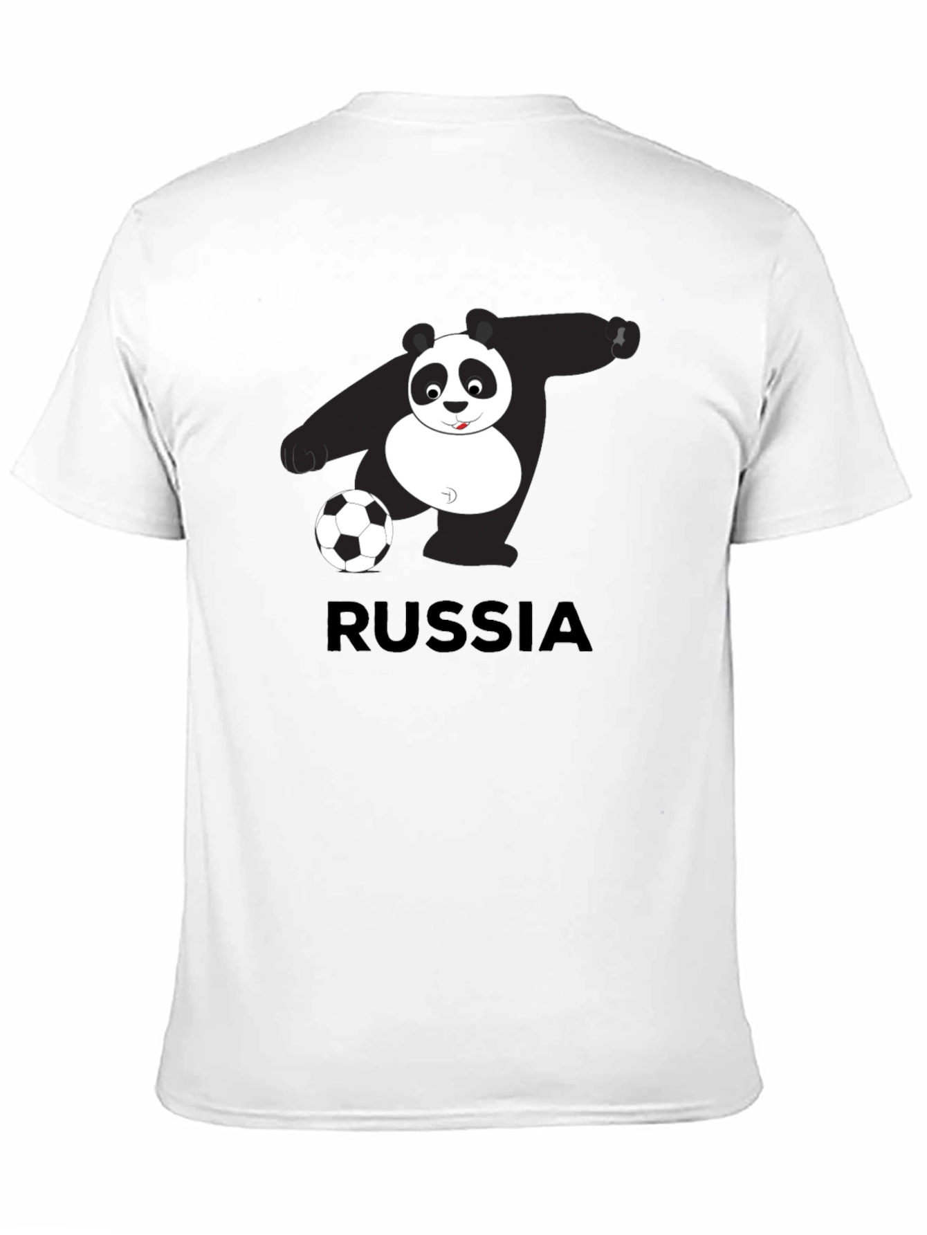 Russia Panda Soccer Graphic Tee