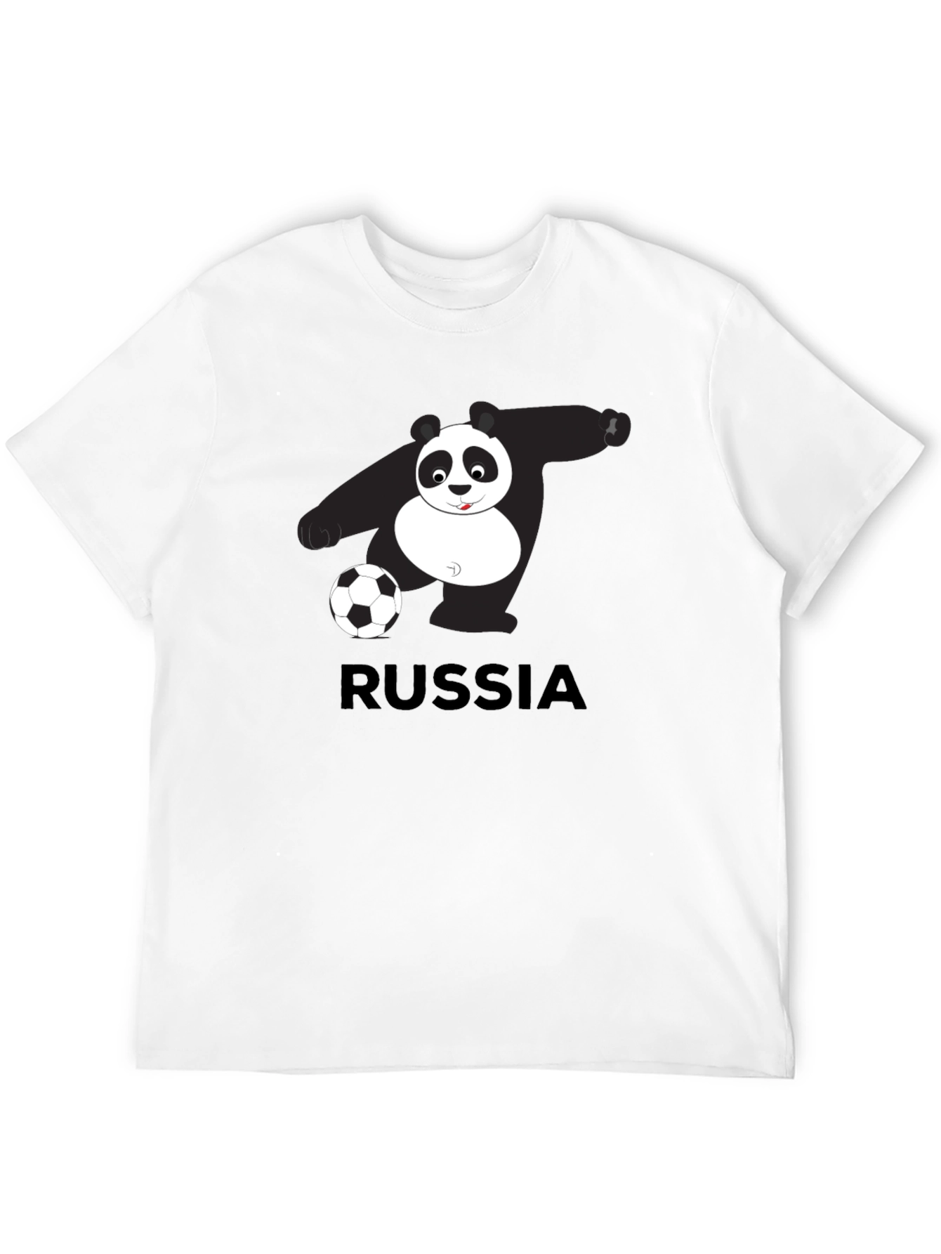 Russia Panda Soccer Graphic Tee