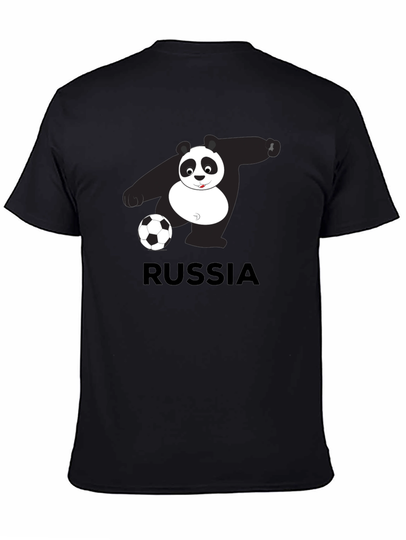 Russia Panda Soccer Graphic Tee