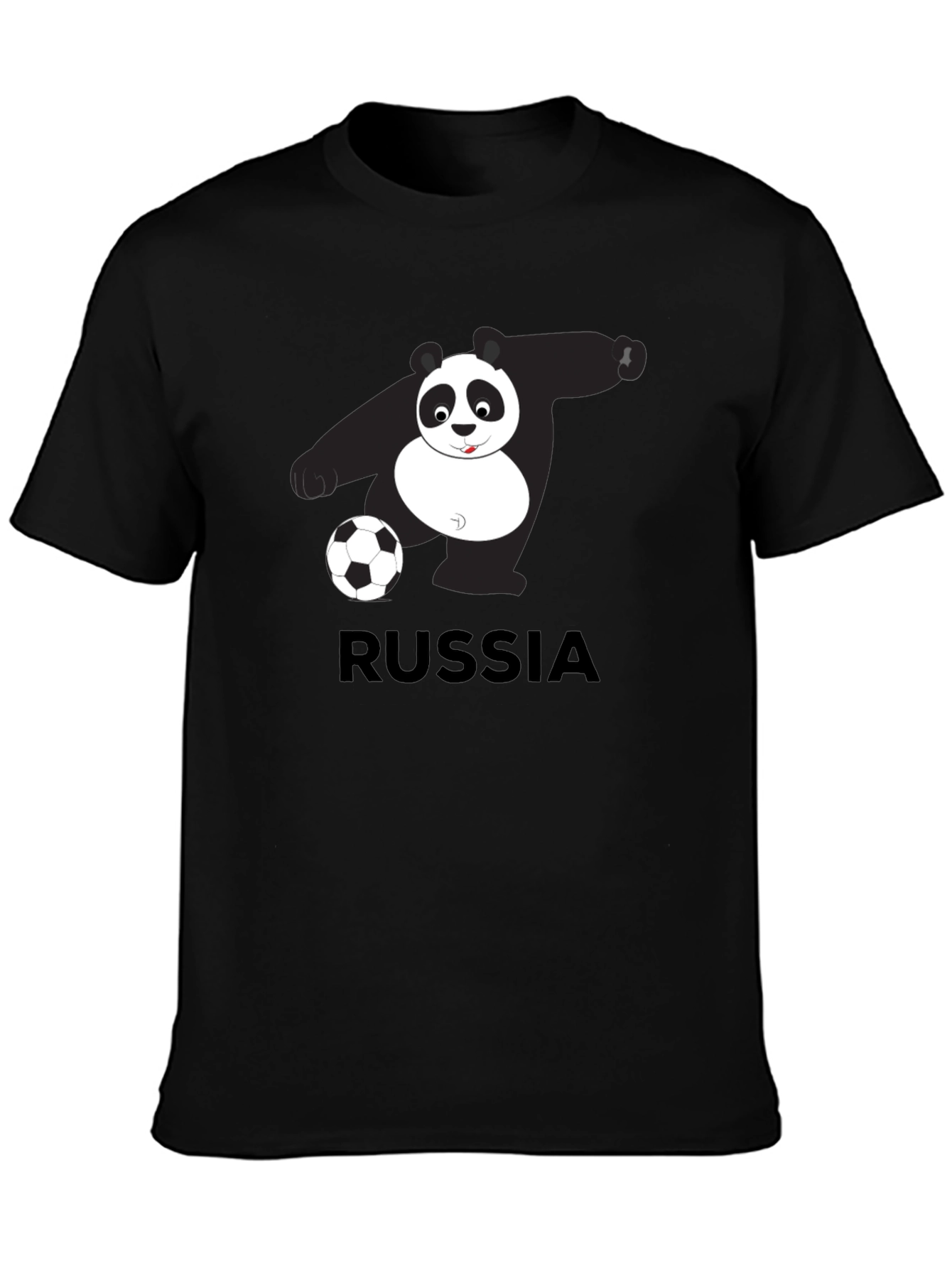 Russia Panda Soccer Graphic Tee