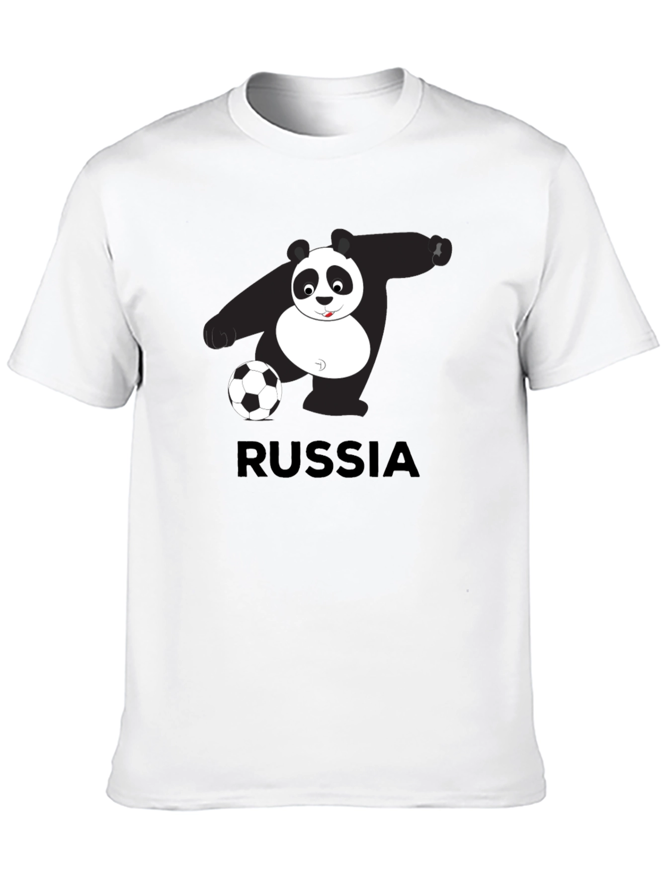 Russia Panda Soccer Graphic Tee