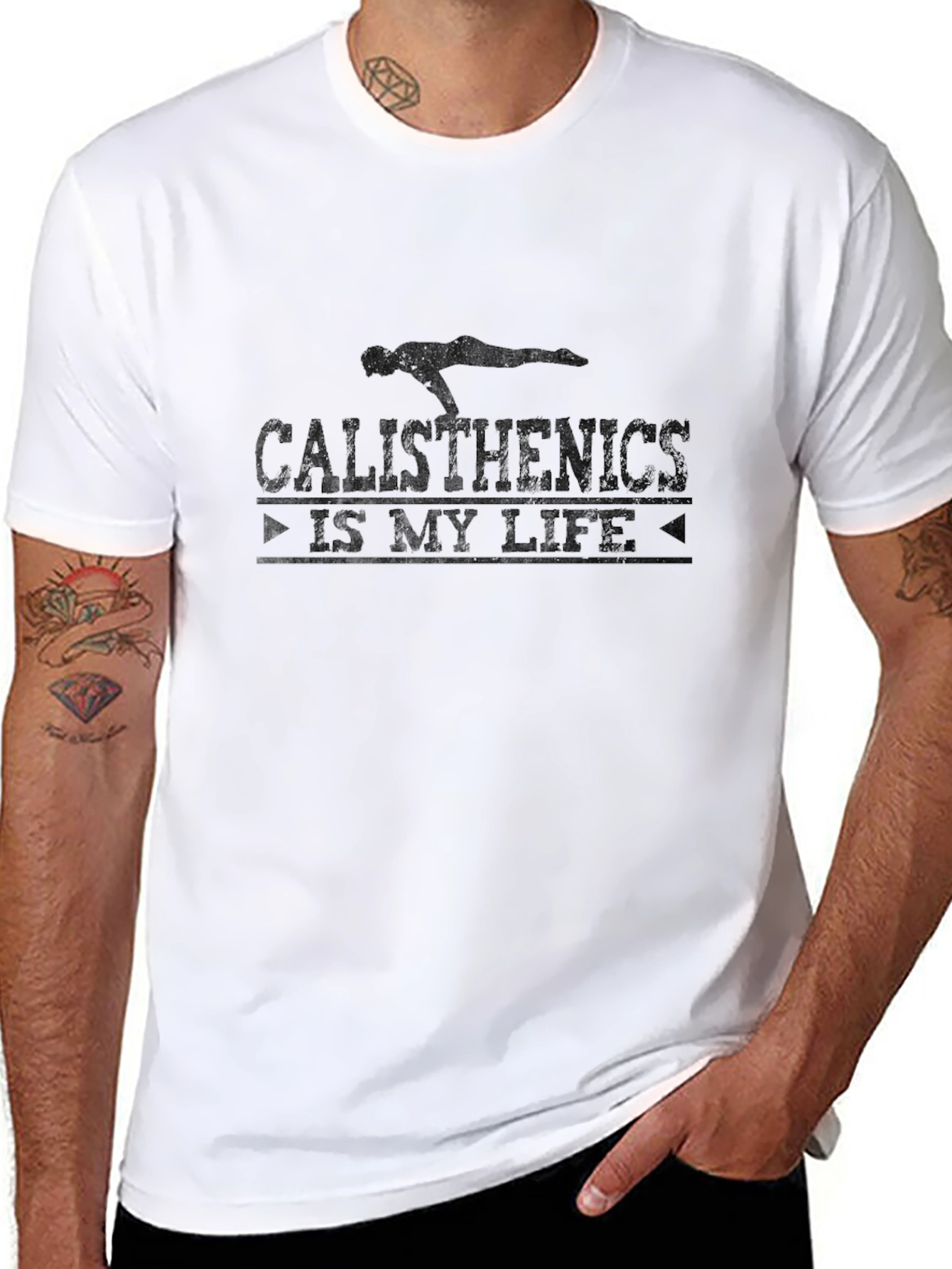 Calisthenics Is My Life Black T-Shirt