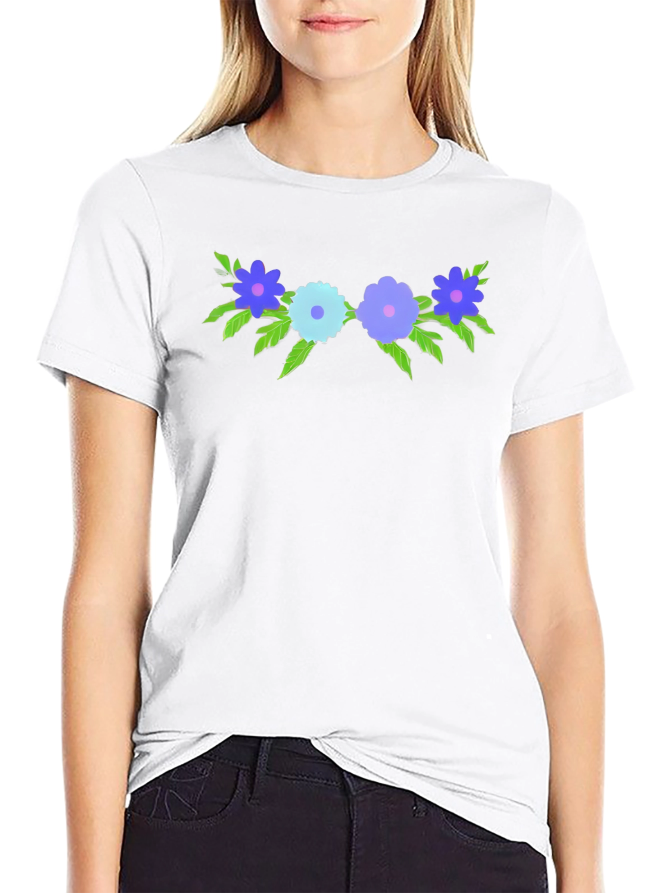 Floral Crown Graphic Tee - Soft Cotton Blend