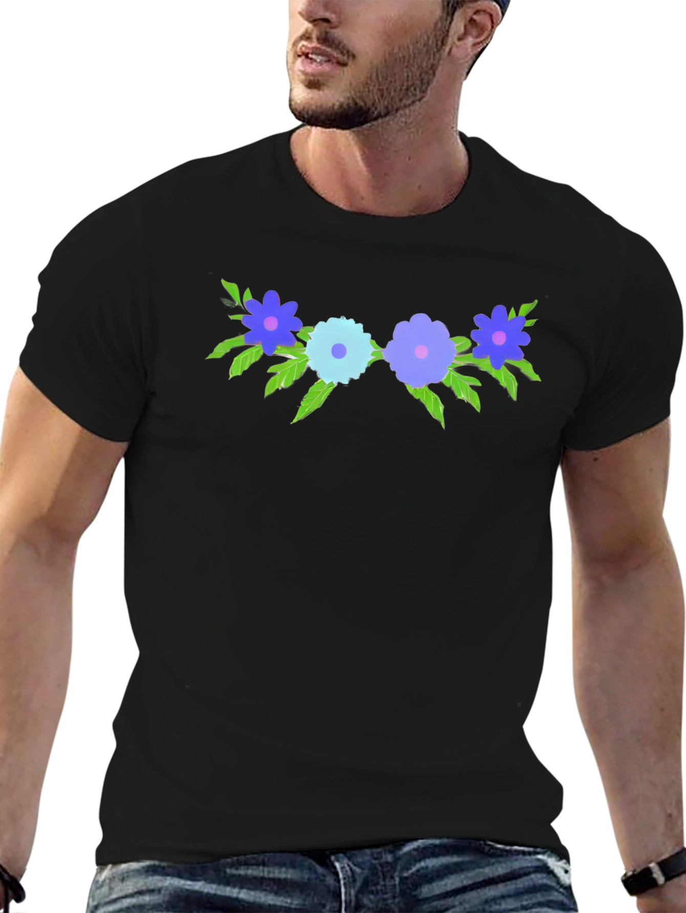 Floral Crown Graphic Tee - Soft Cotton Blend