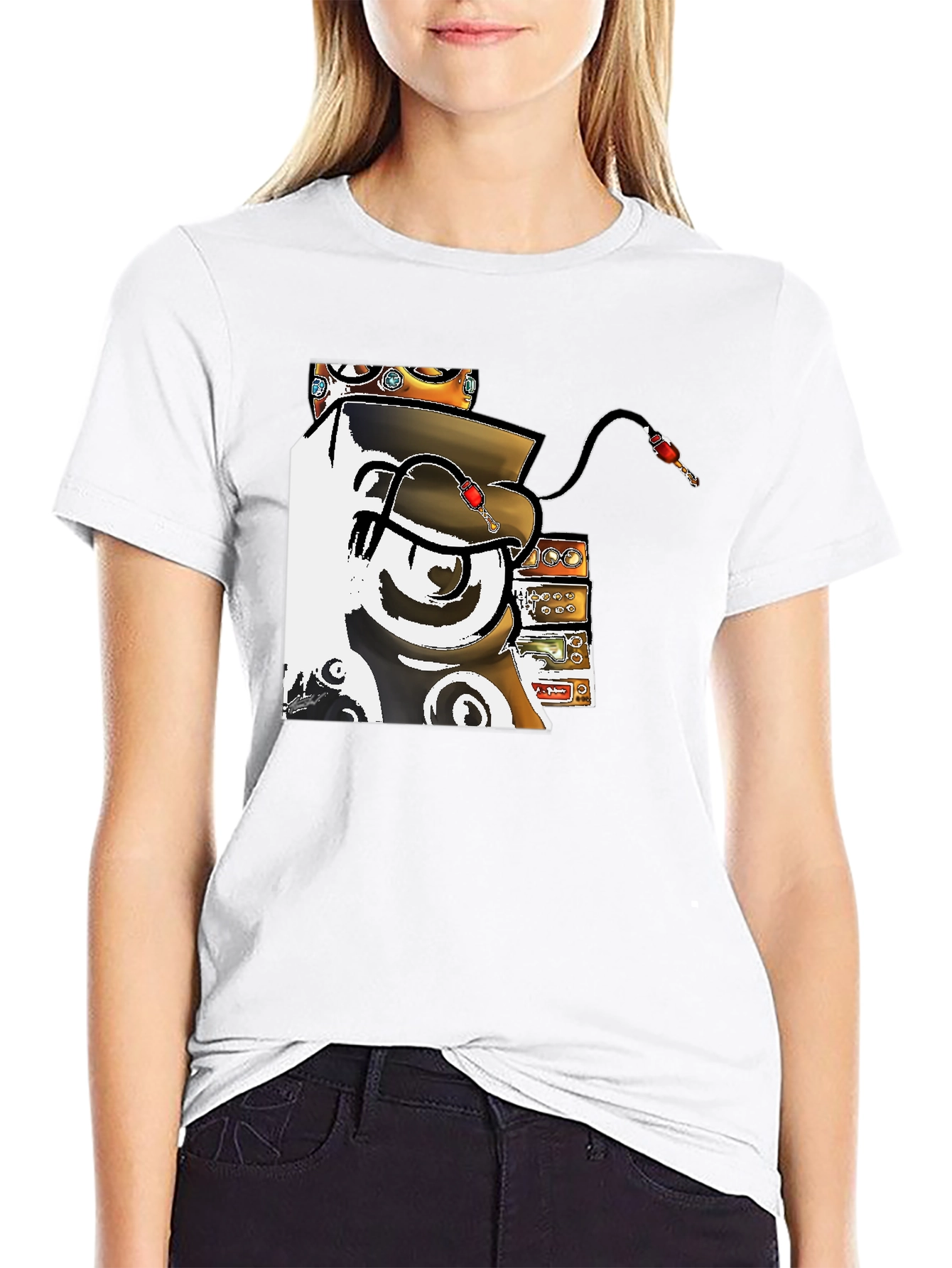Funky Music Man Black T-Shirt
