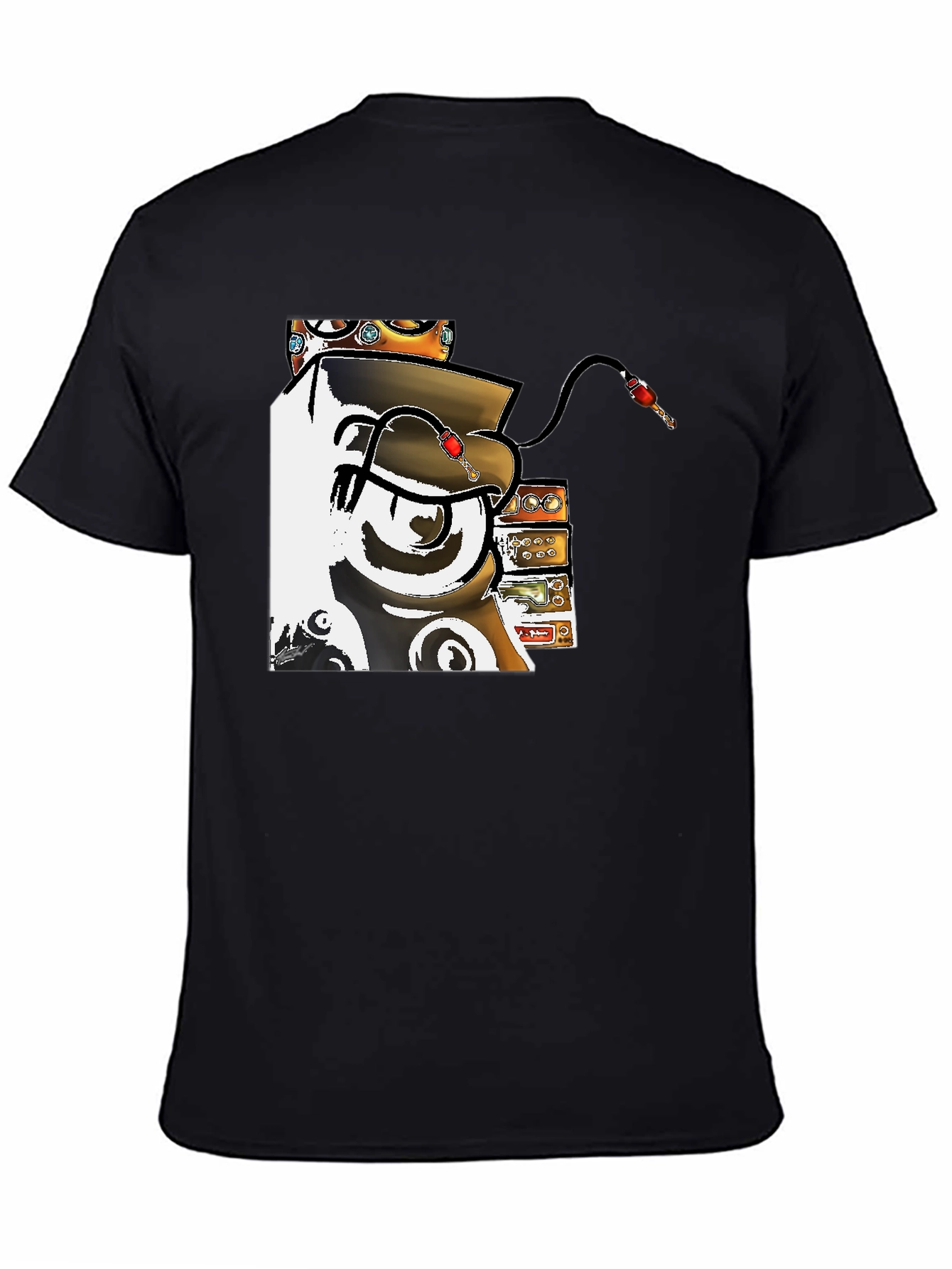 Funky Music Man Black T-Shirt