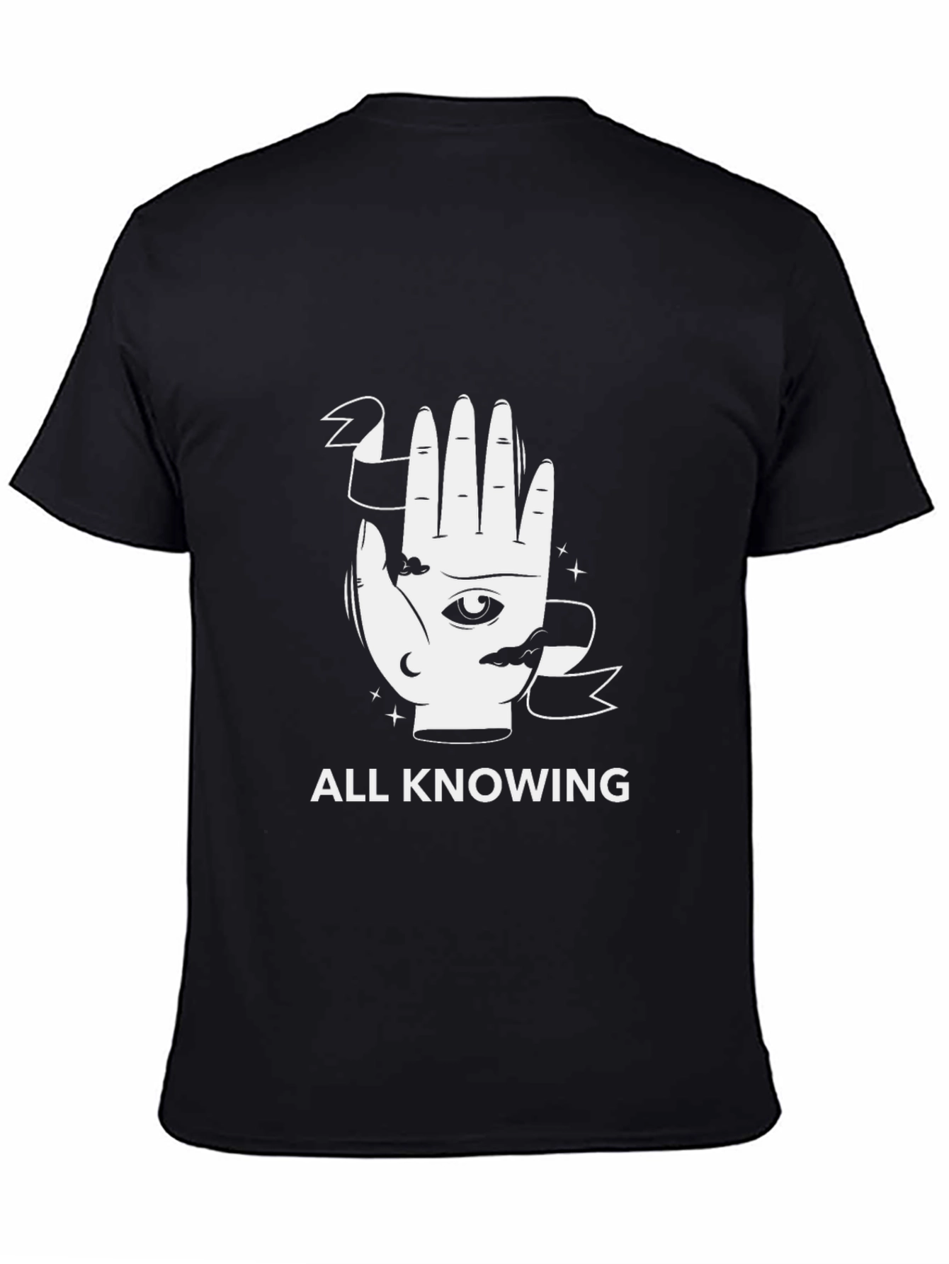 All Knowing Graphic Tee - Unisex Black T-Shirt