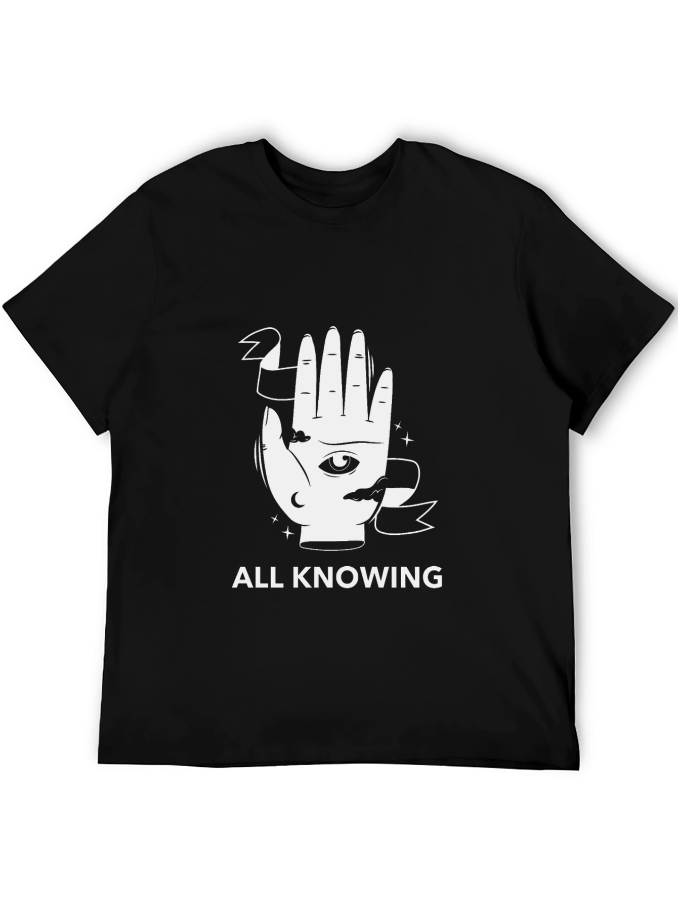 All Knowing Graphic Tee - Unisex Black T-Shirt