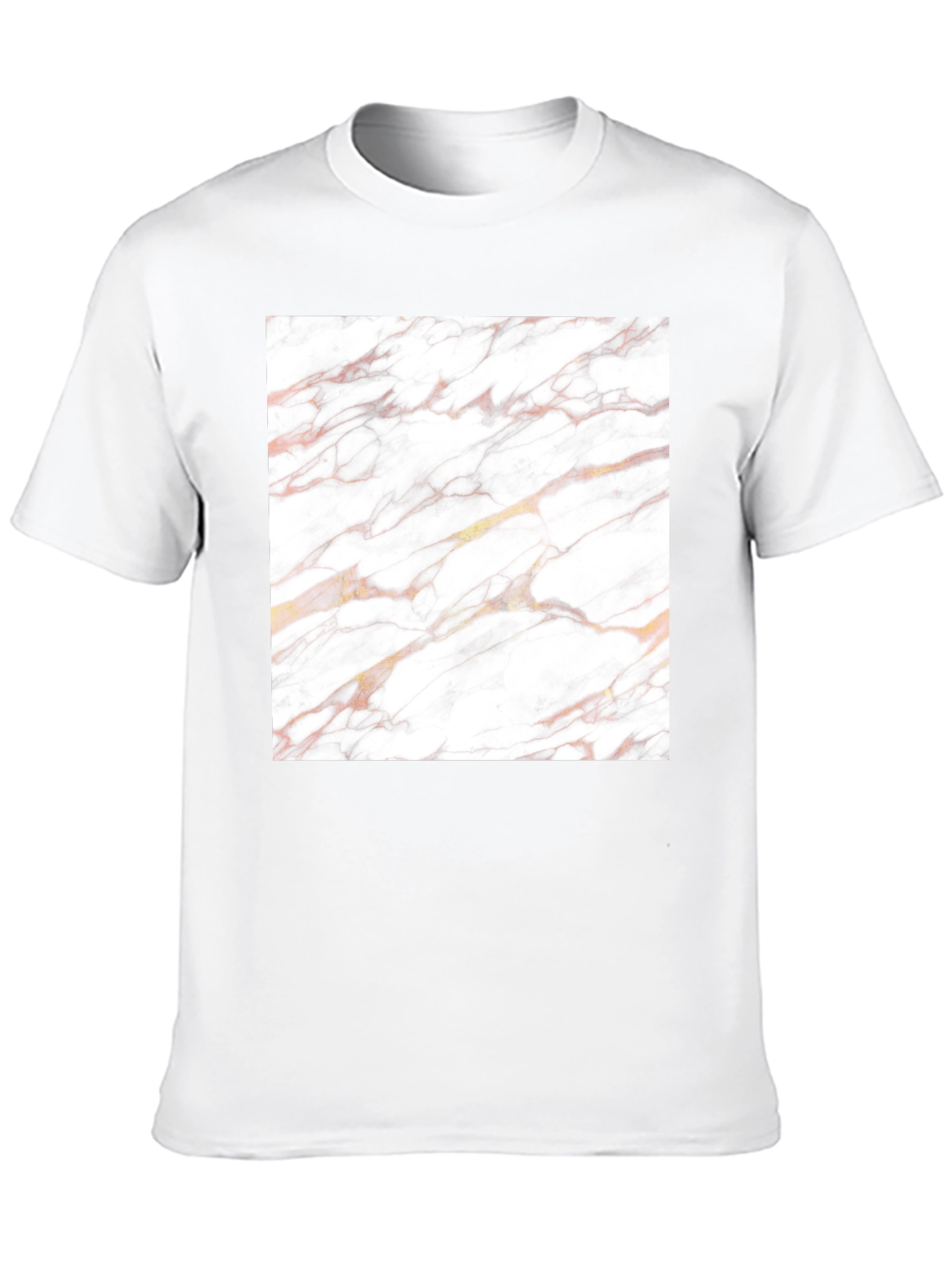 Marble Texture Graphic Black Tee