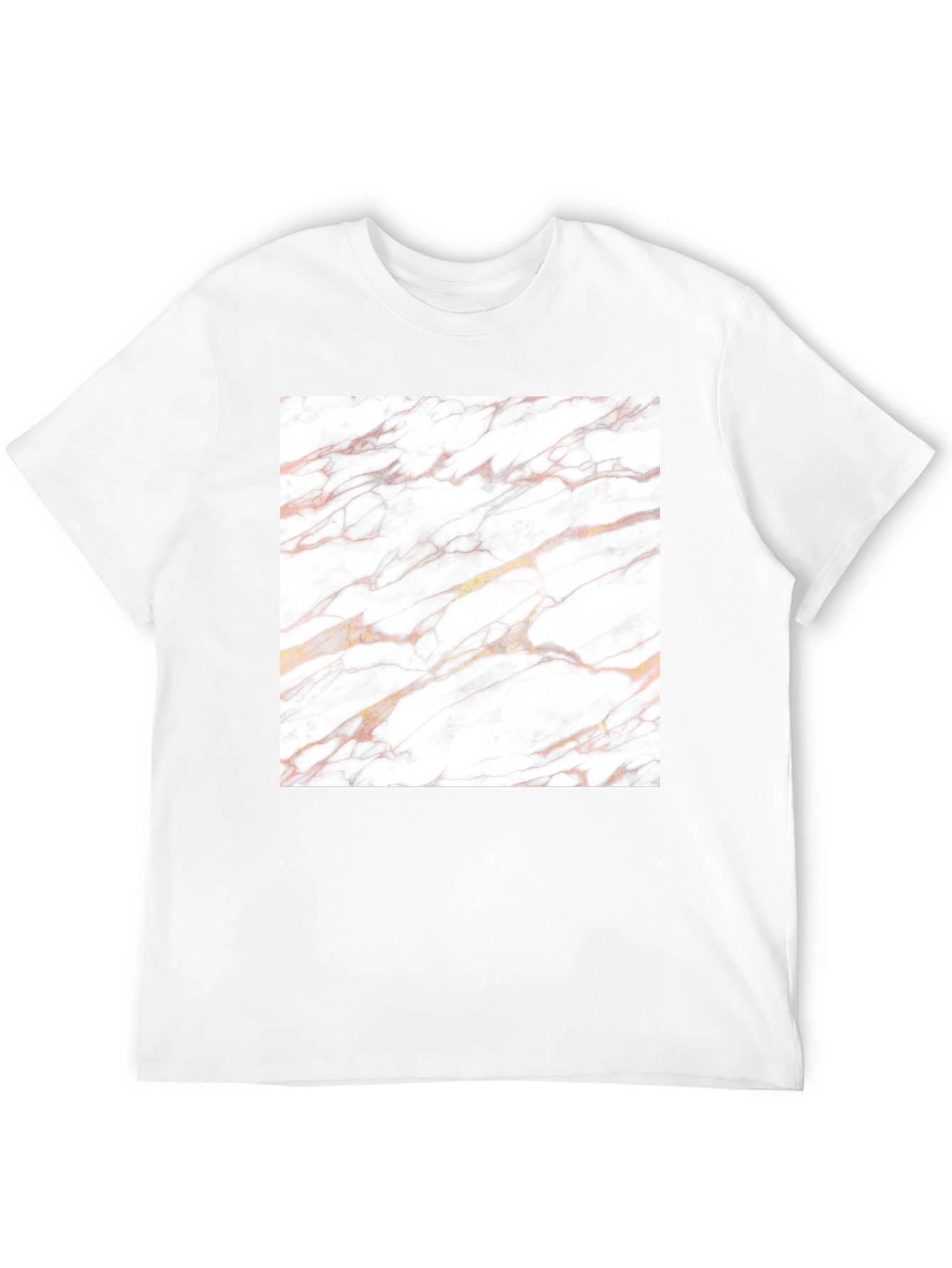 Marble Texture Graphic Black Tee