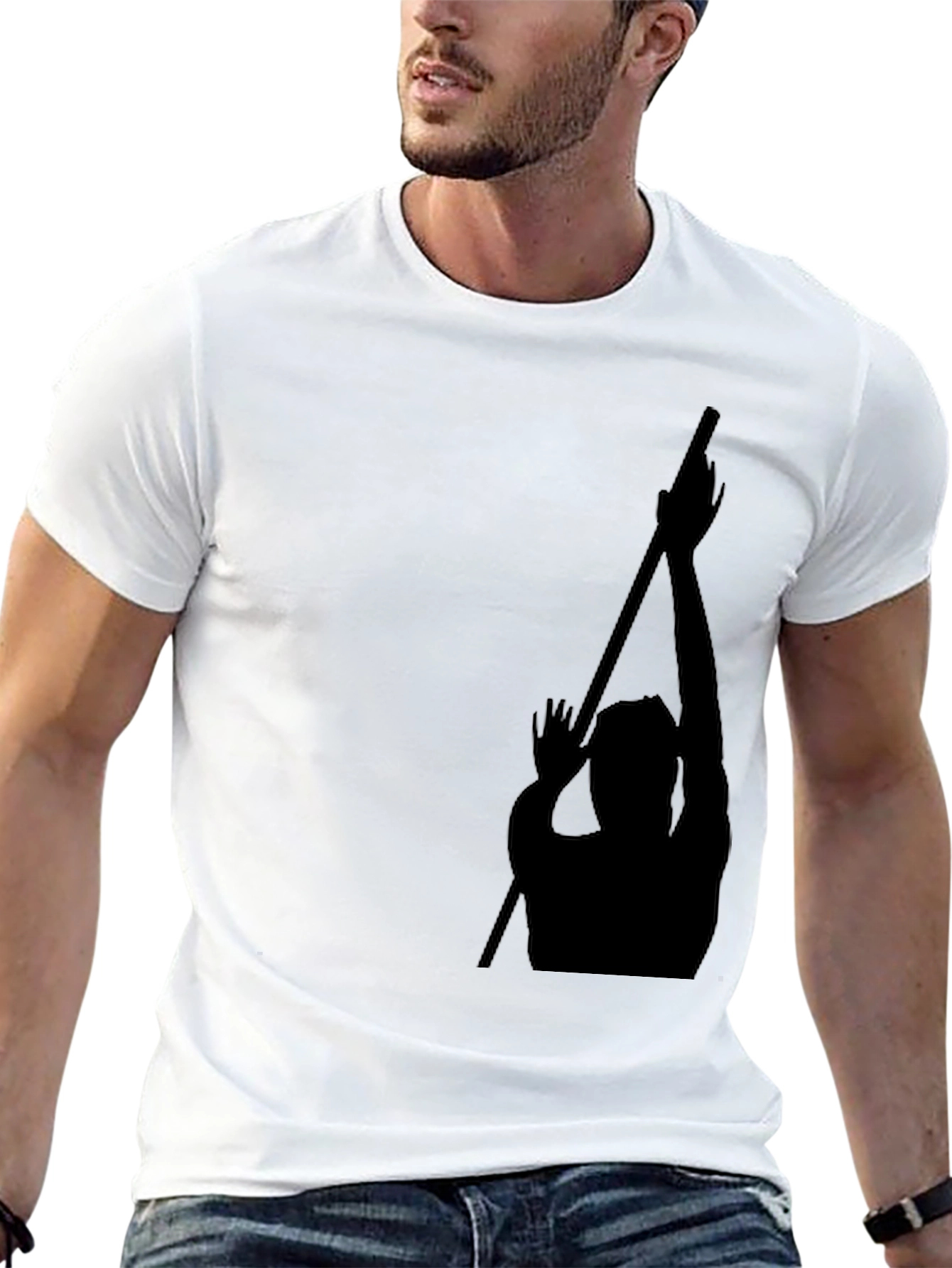 Black Silhouette Graphic Tee - Modern Fit