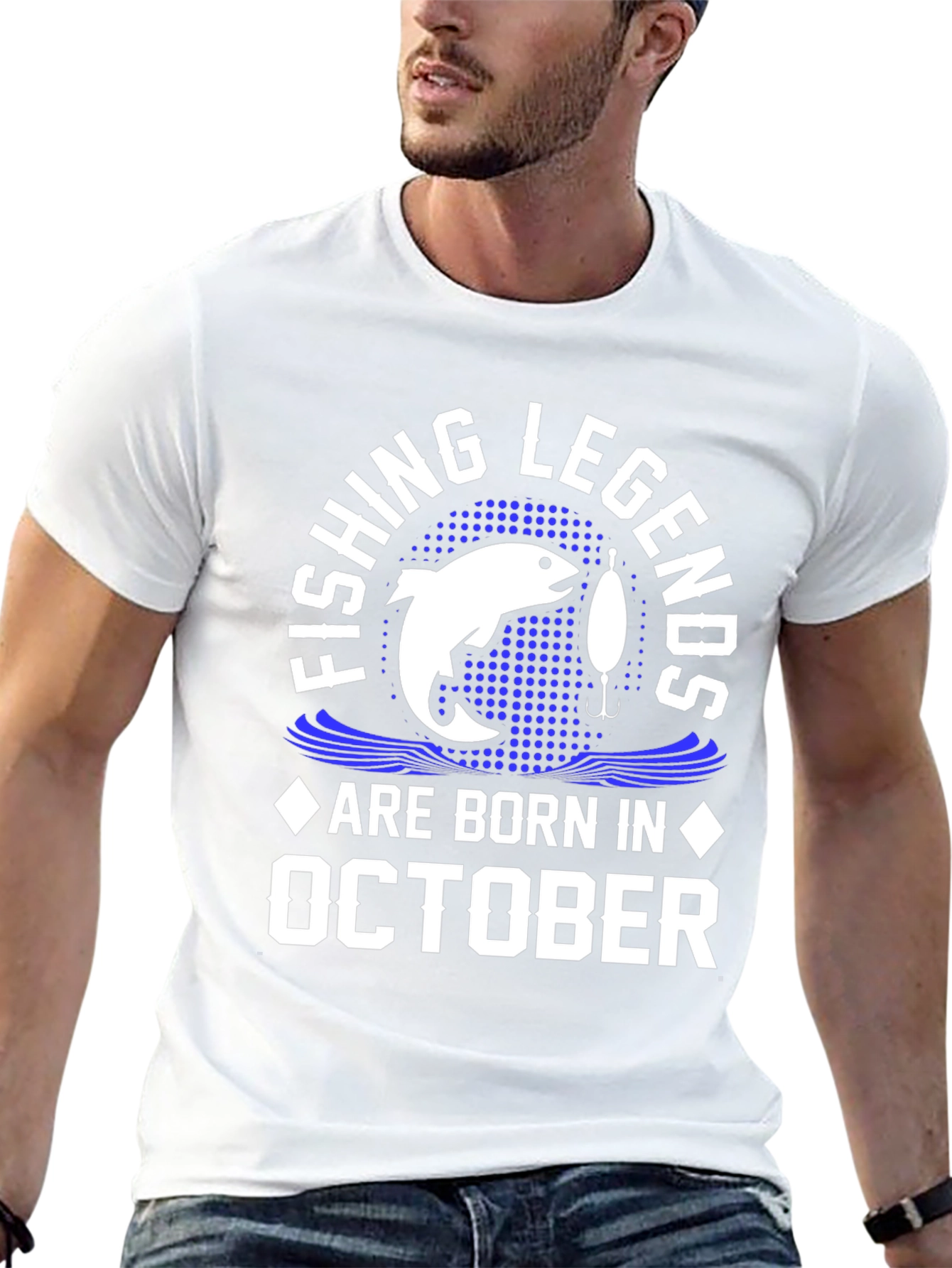 Fishing Legends October Birthday T-Shirt
