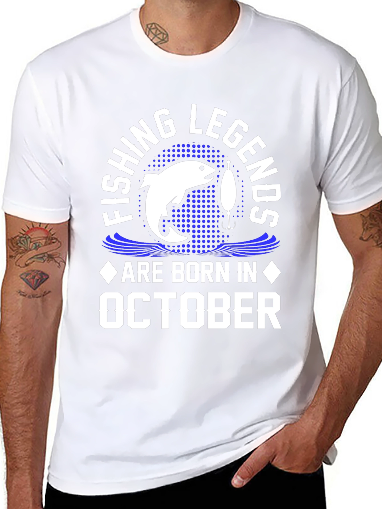 Fishing Legends October Birthday T-Shirt
