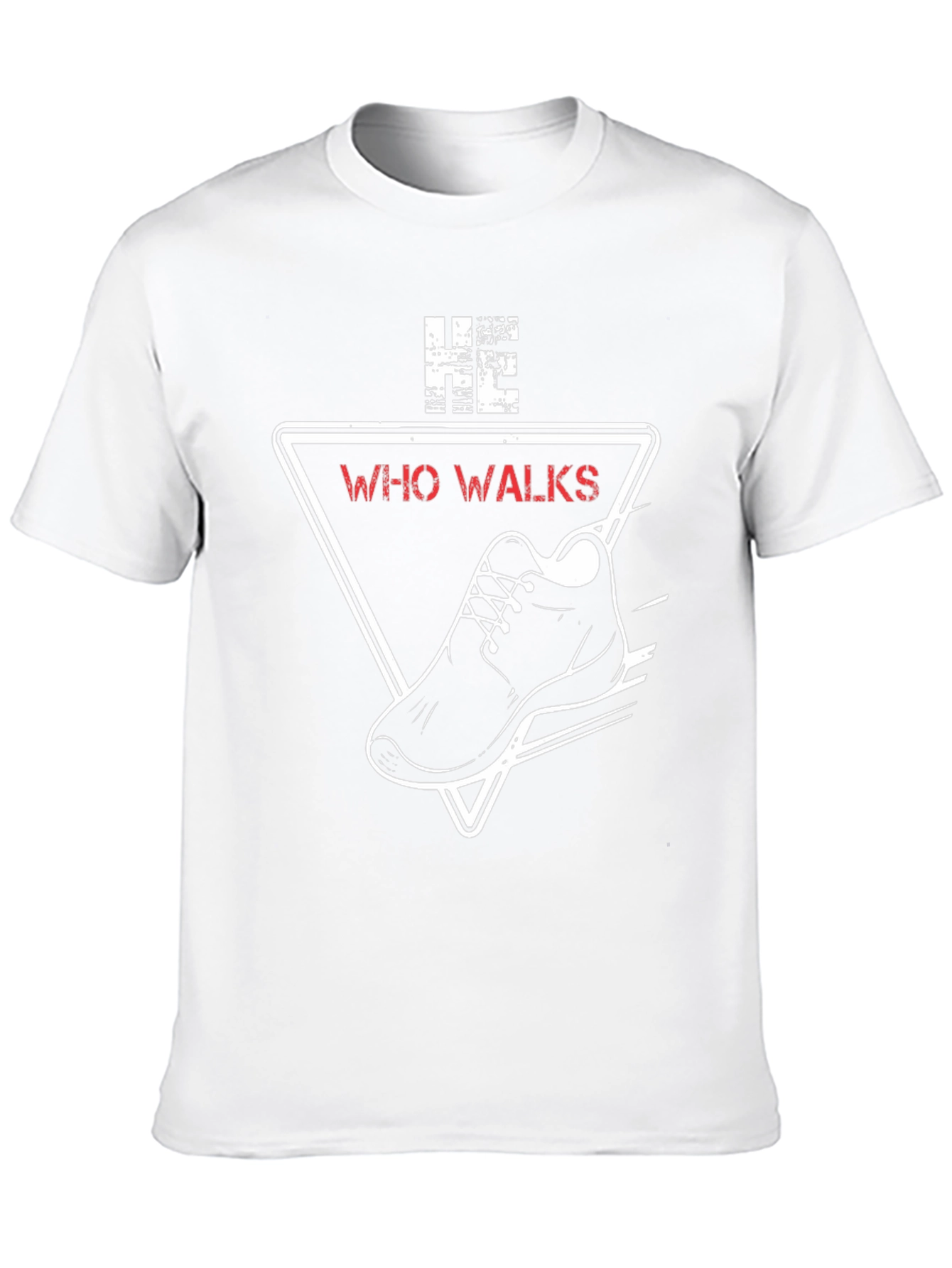 Who Walks Graphic Tee - Mens Black T-Shirt