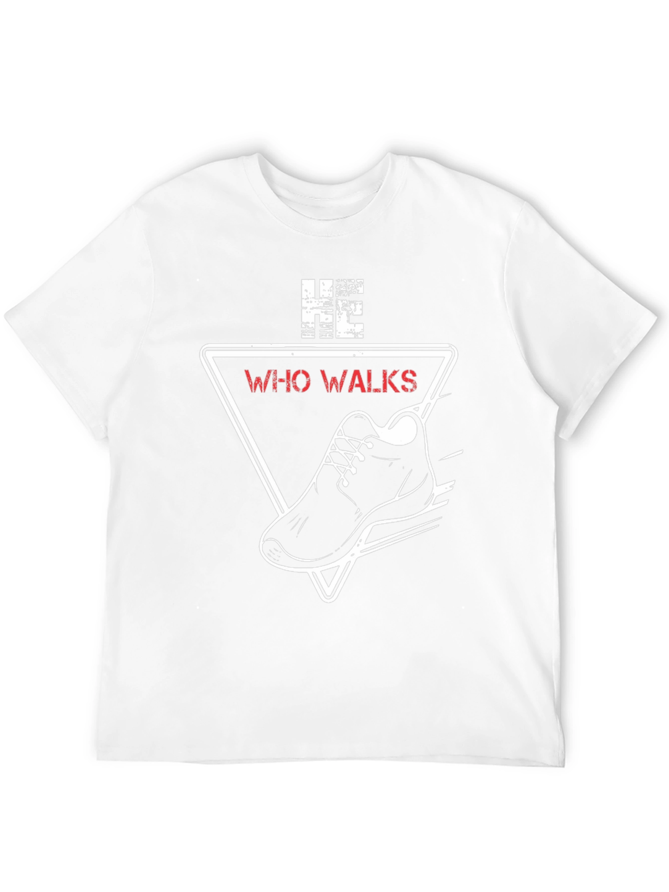 Who Walks Graphic Tee - Mens Black T-Shirt