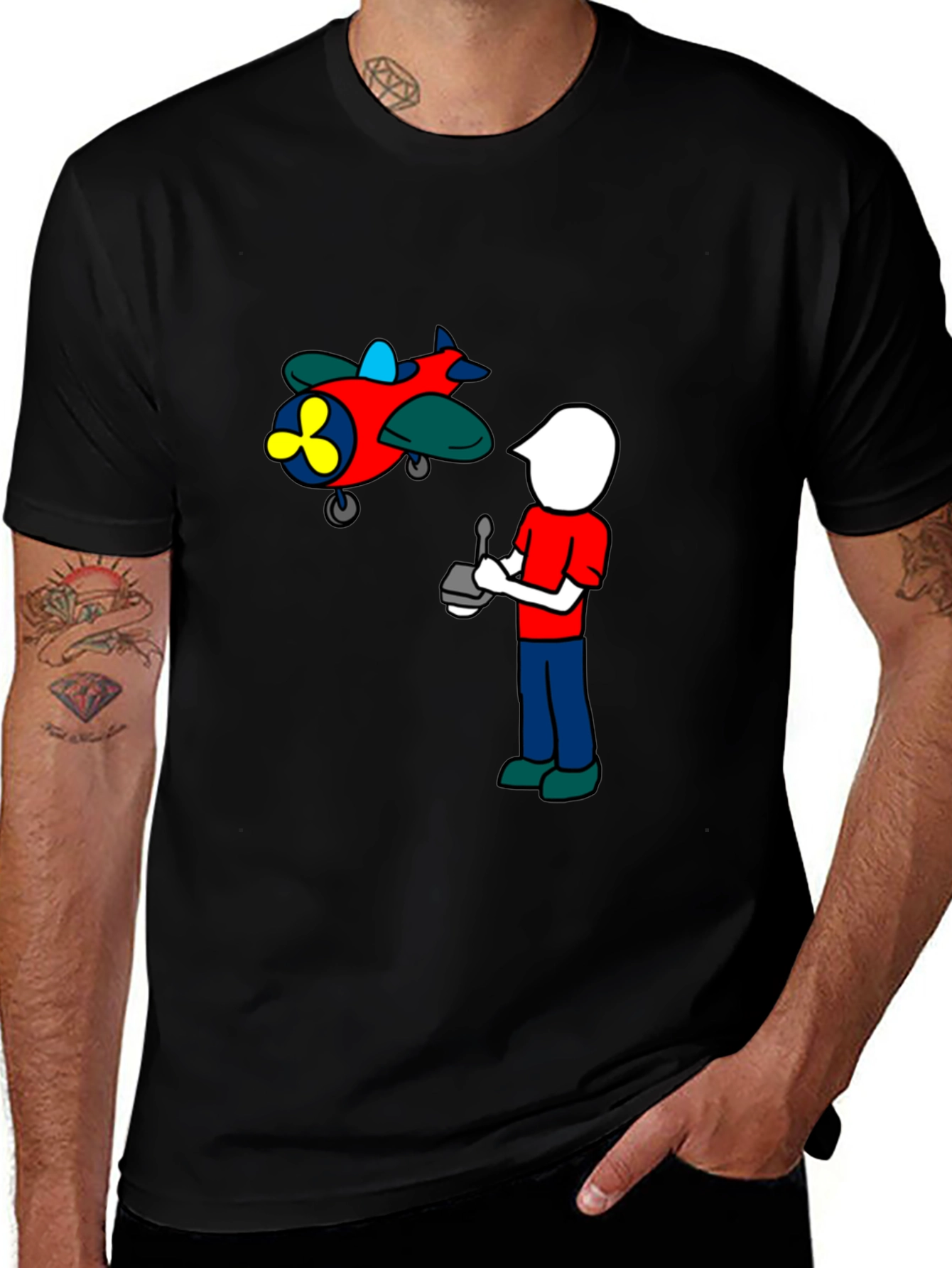 Cartoon Plane T-Shirt